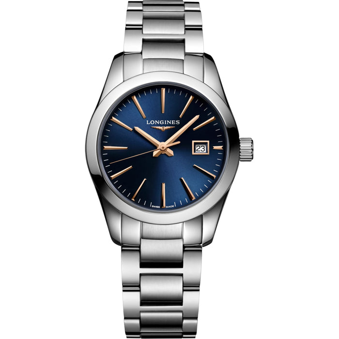 Longines L2.286.4.92.6 Conquest Classic Blue Dial on Bracelet