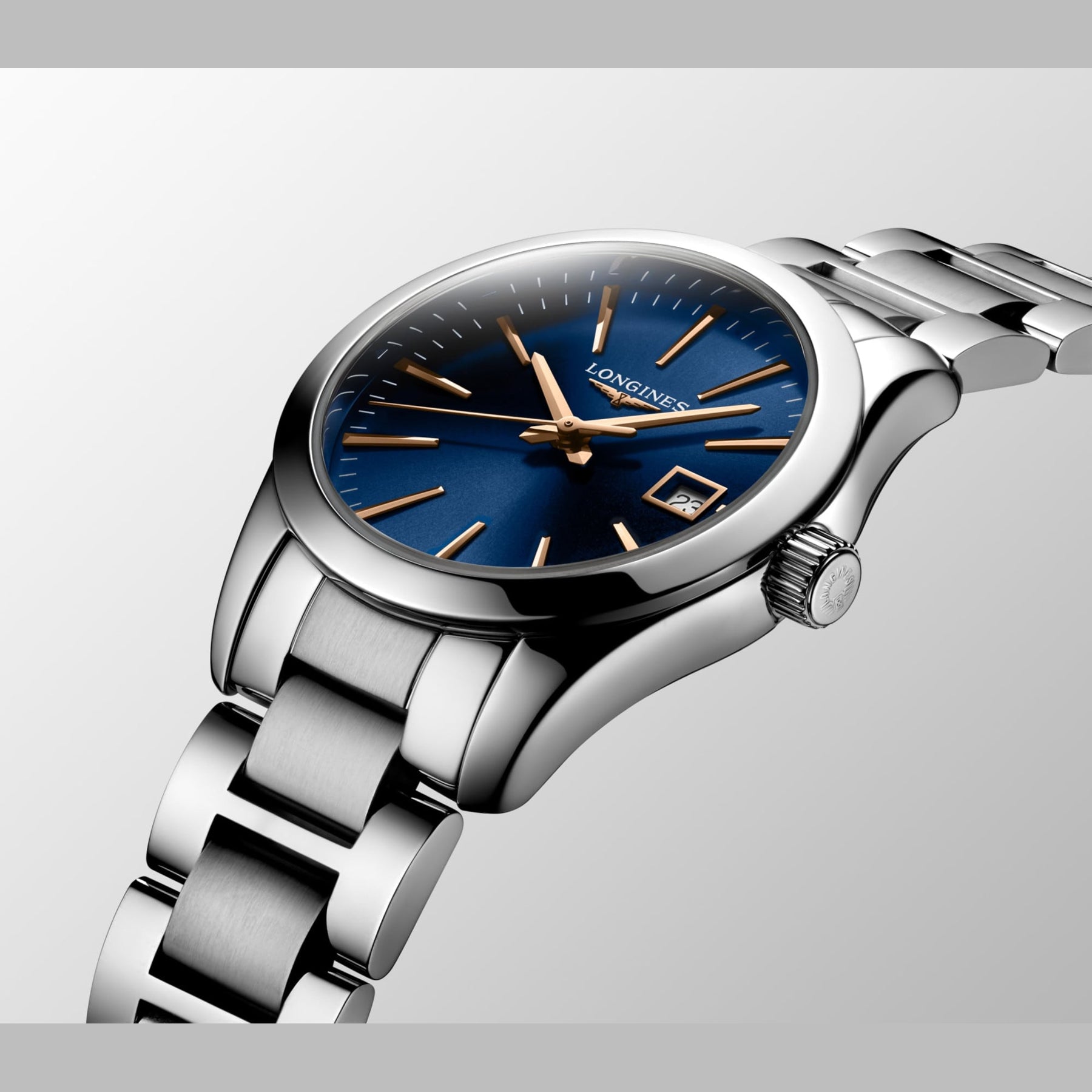 Longines L2.286.4.92.6 Conquest Classic Blue Dial on Bracelet