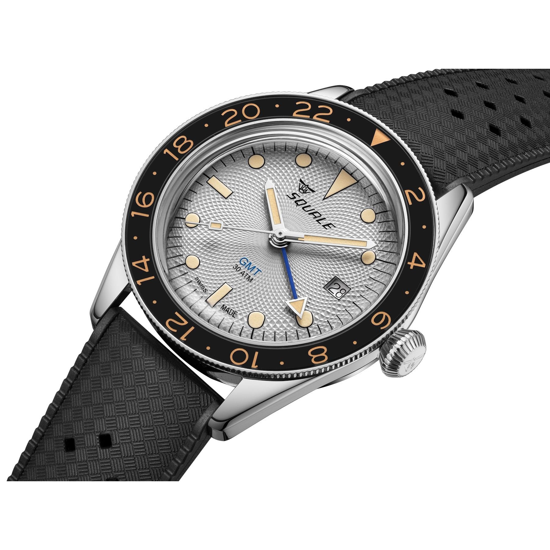 Squale SUB-39 GMT "Sharkbelly" Grey Guilloché U.S. Exclusive