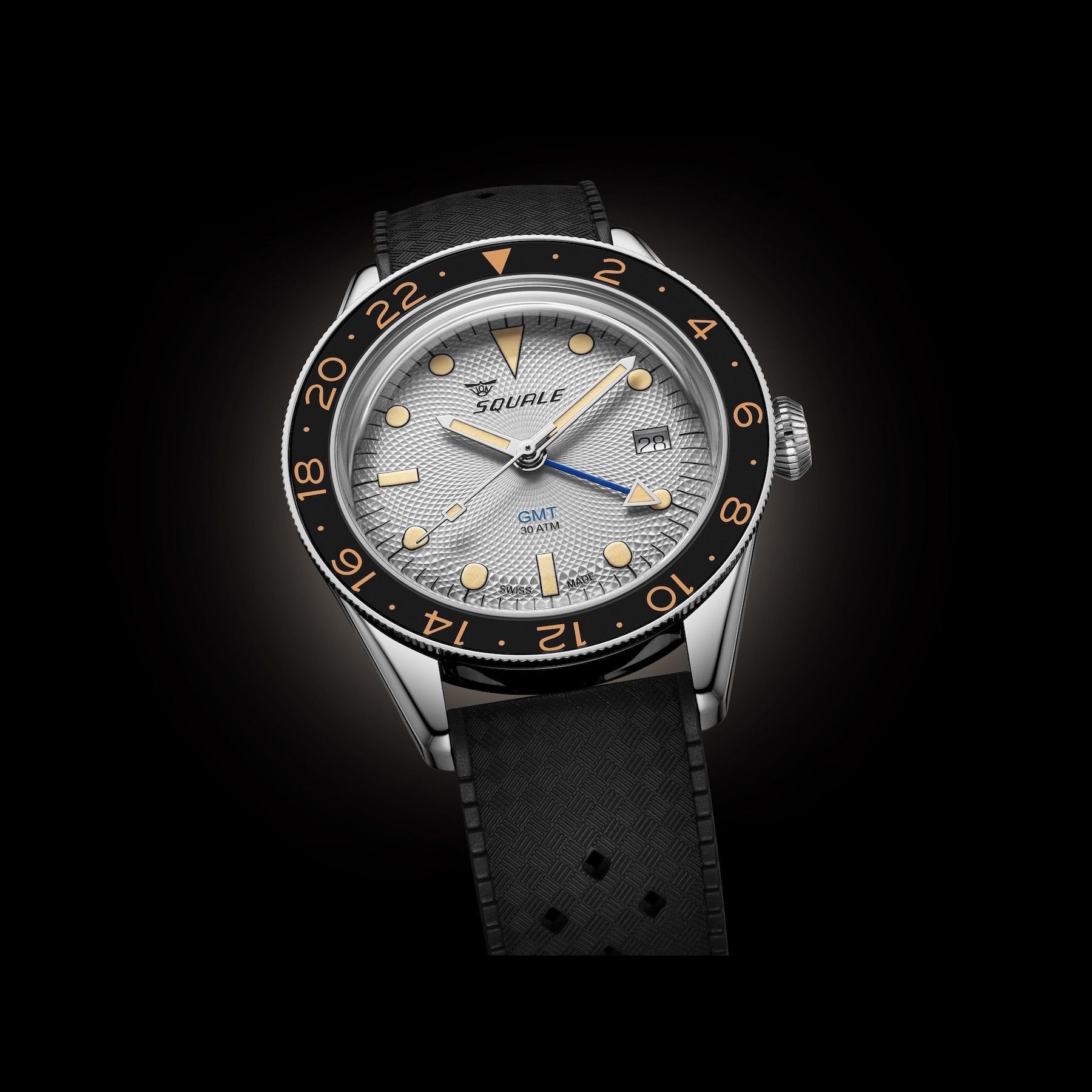 Squale SUB-39 GMT "Sharkbelly" Grey Guilloché U.S. Exclusive