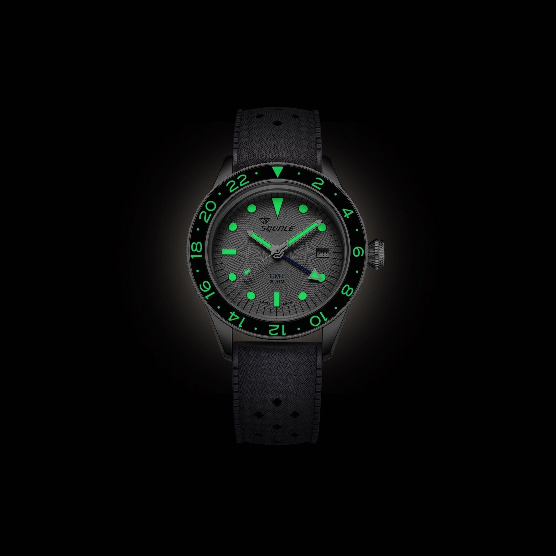 Squale SUB-39 GMT "Sharkbelly" Grey Guilloché U.S. Exclusive