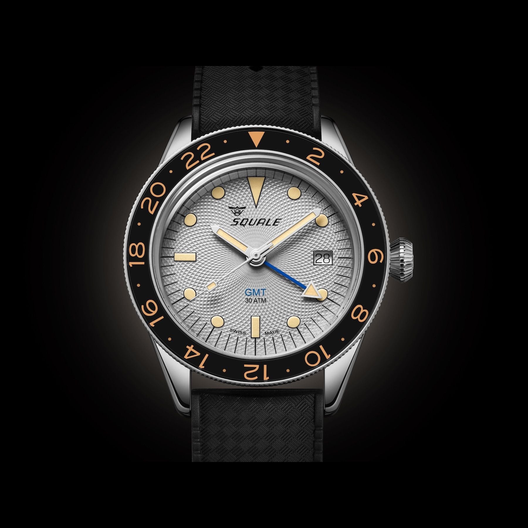 Squale SUB-39 GMT "Sharkbelly" Grey Guilloché U.S. Exclusive