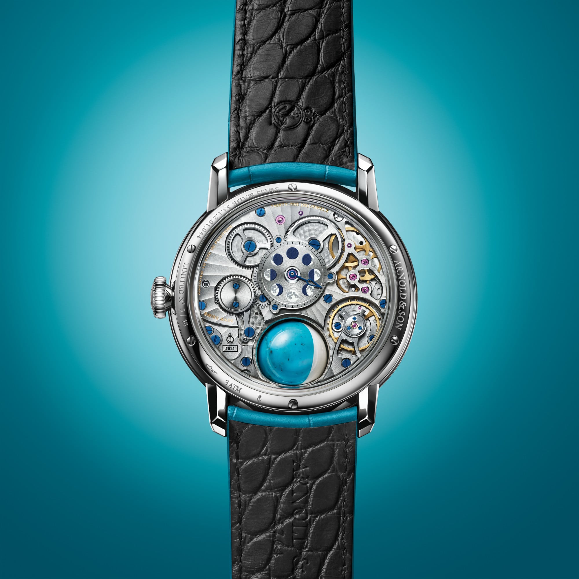 Arnold & Son Luma Magna Steel Turquoise Edition