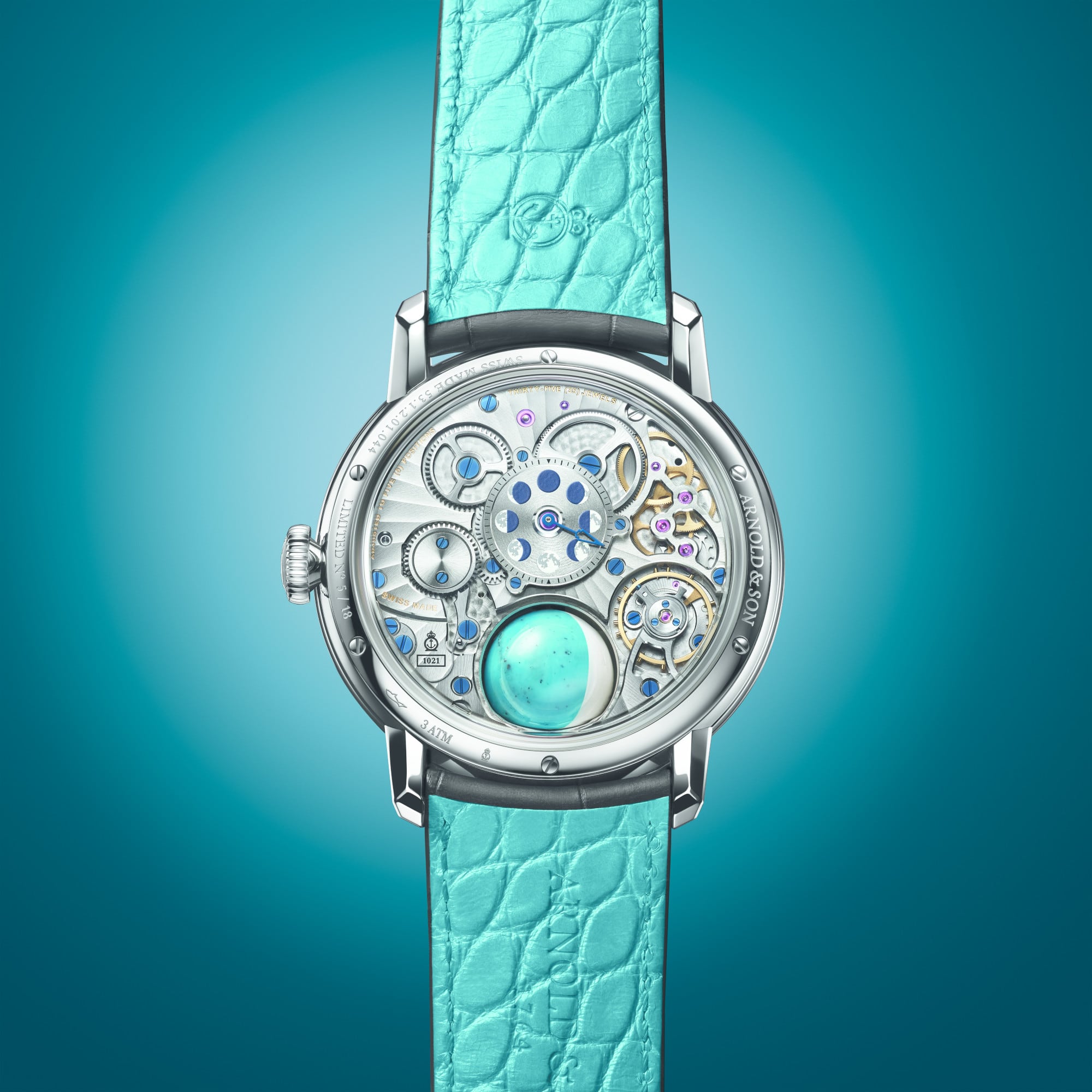Arnold & Son Luma Magna Steel Turquoise Edition