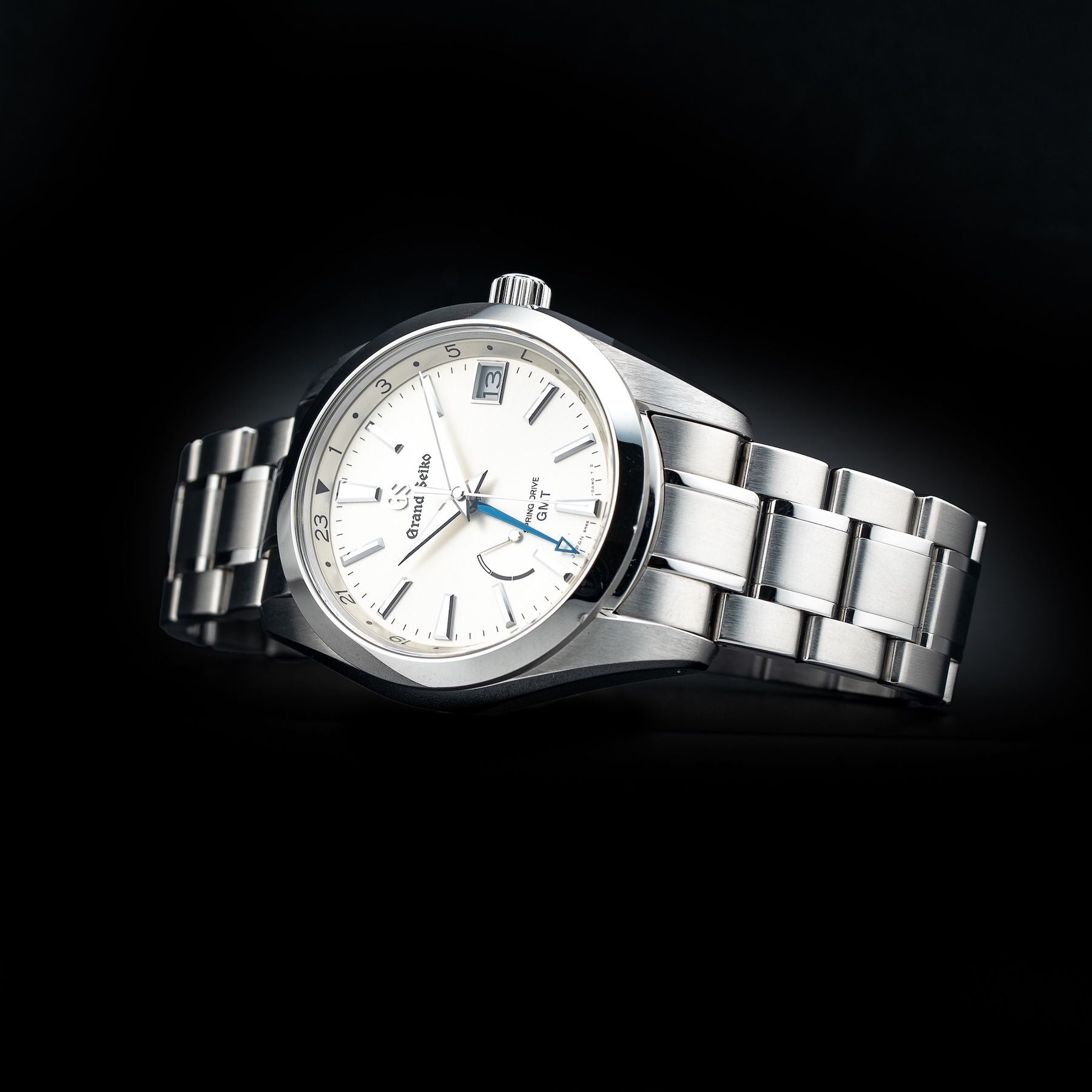 Grand Seiko SBGE205 Spring Drive GMT Champagne Dial