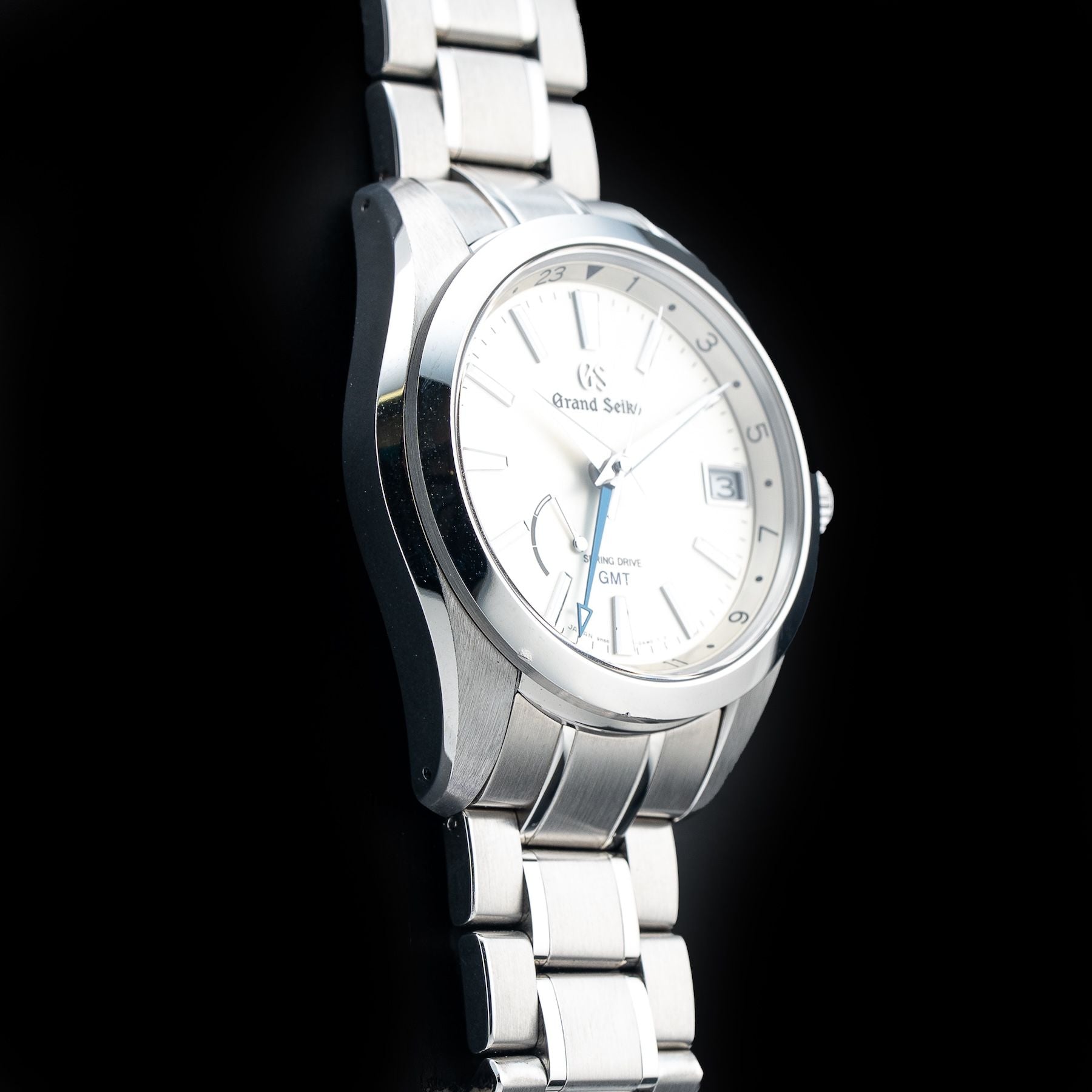Grand Seiko SBGE205 Spring Drive GMT Champagne Dial