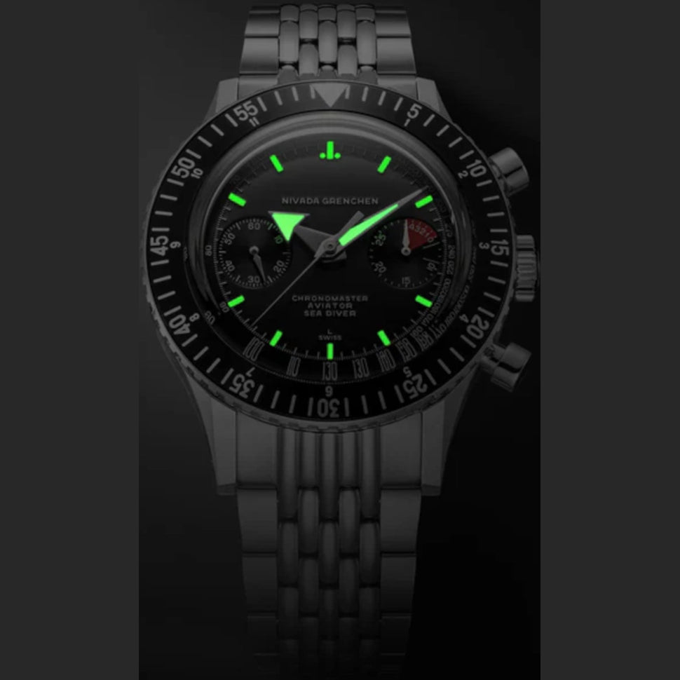 Nivada Grenchen 85041M10 Chronomaster Broad Arrow 41mm
