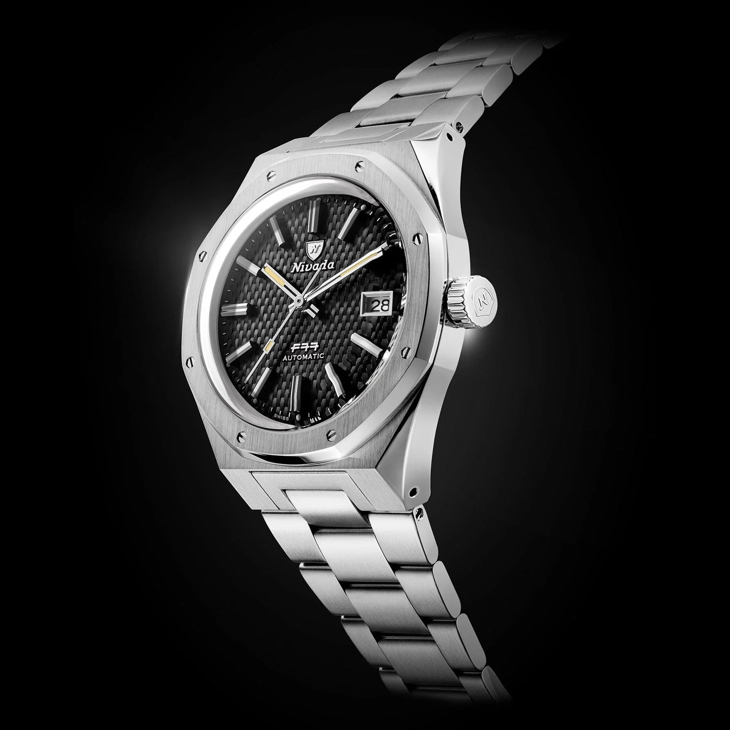Nivada Grenchen 69041A77A F77 Black