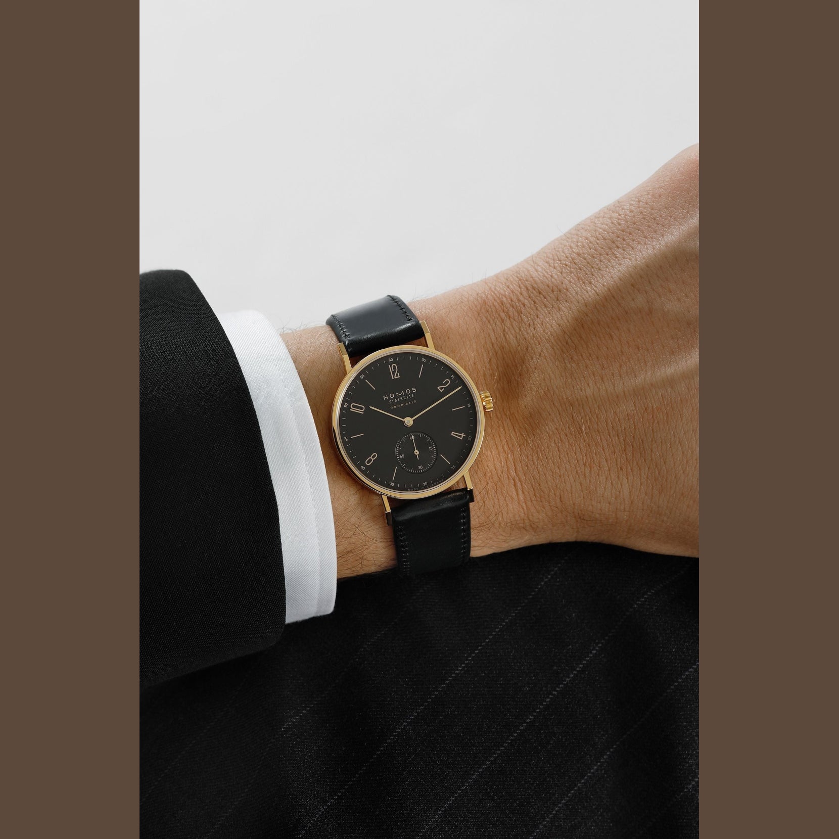 NOMOS Glashütte Tangente Gold Neomatik Ruthenium
