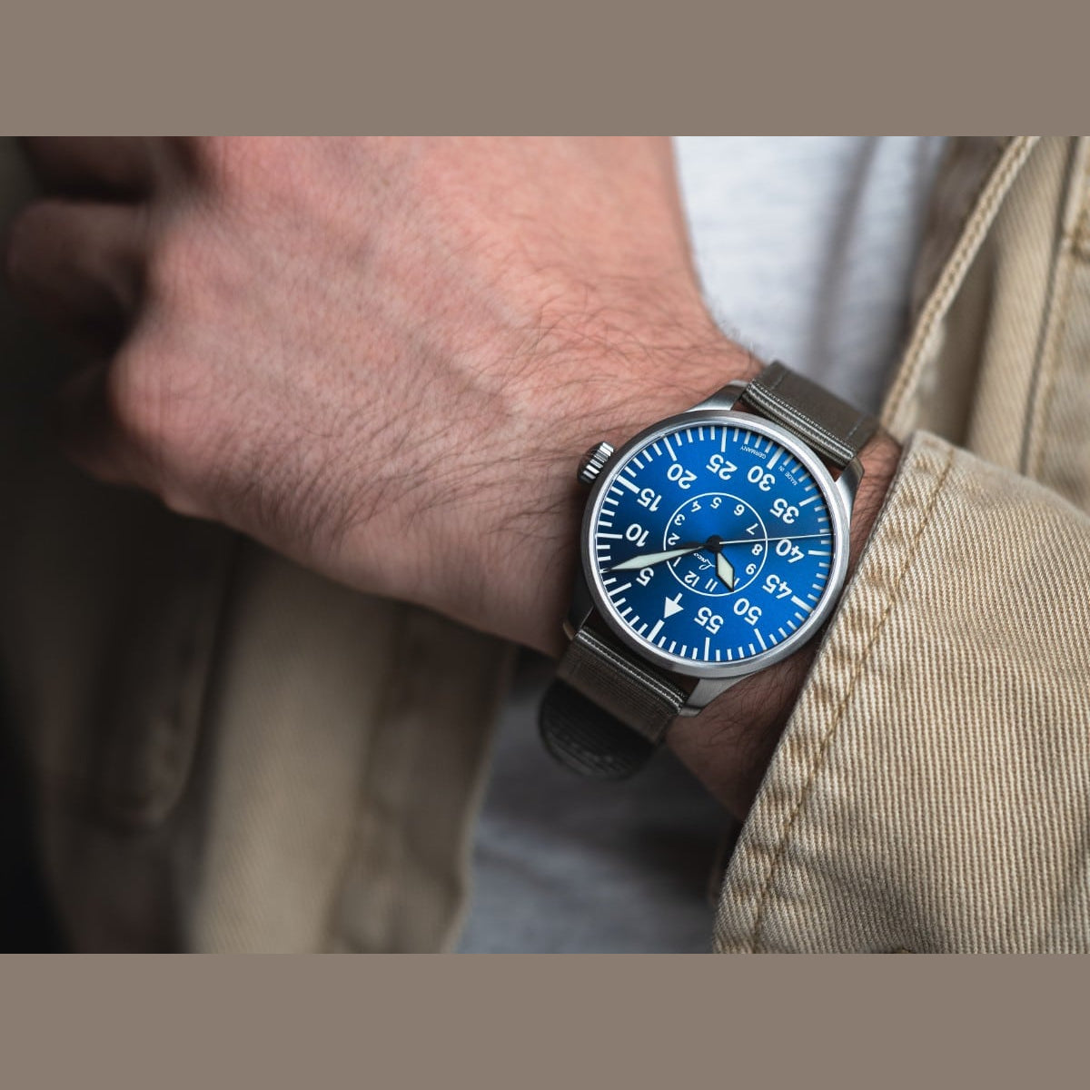 Laco 862103.2 Pilot Watches Basic Aachen Blaue Stunde 39