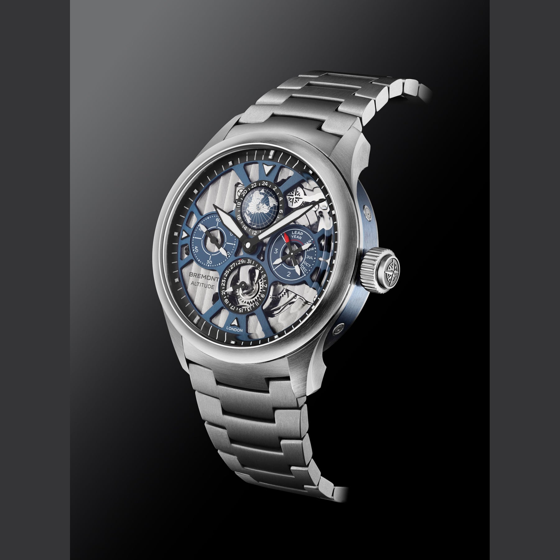 Bremont ALT42-PER-TI-BLSKL-B Altitude Perpetual Calendar GMT