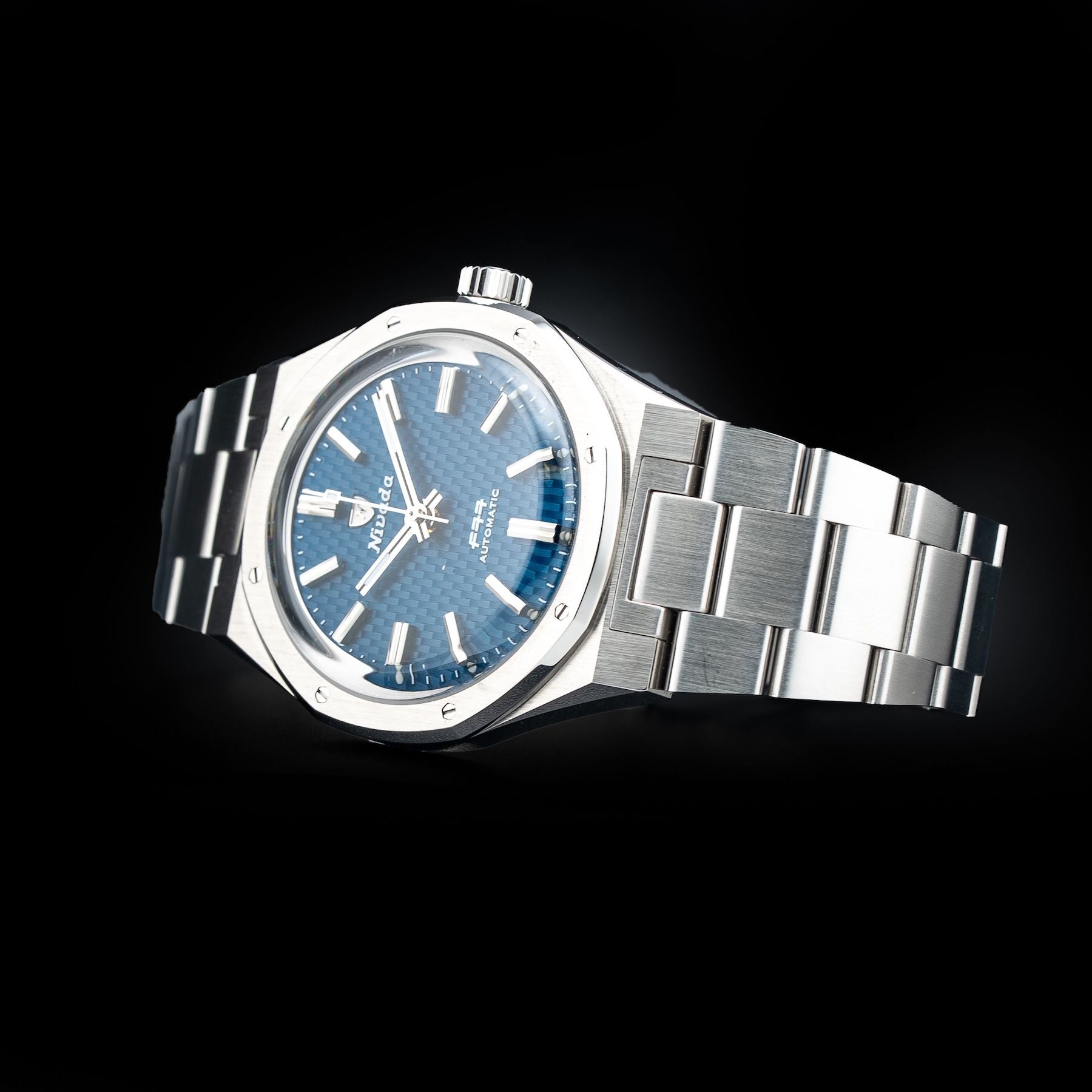 Nivada Grenchen 68001A77 F77 Blue Dial