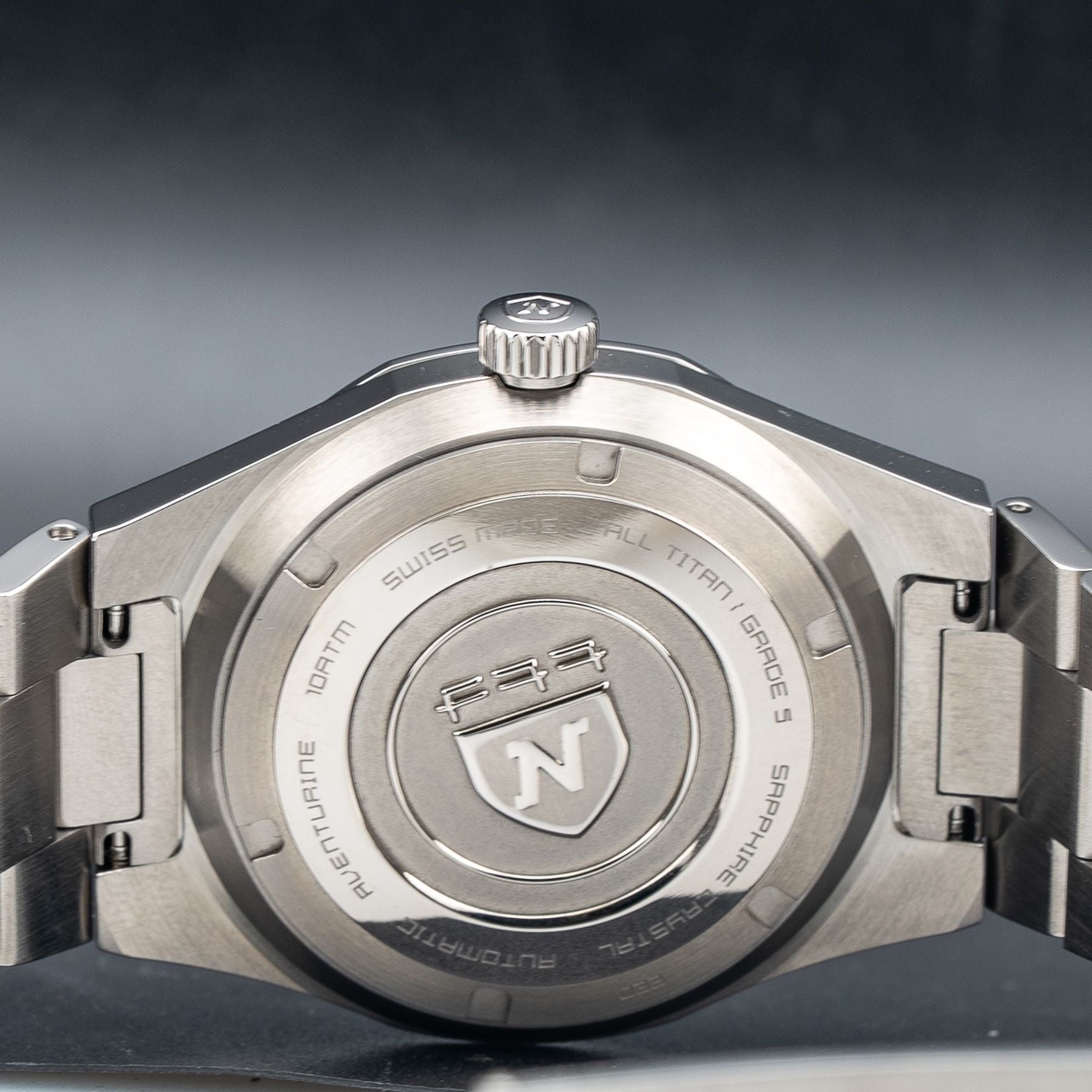 Nivada Grenchen 68018A77 F77 Titanium Dark Blue Aventurine