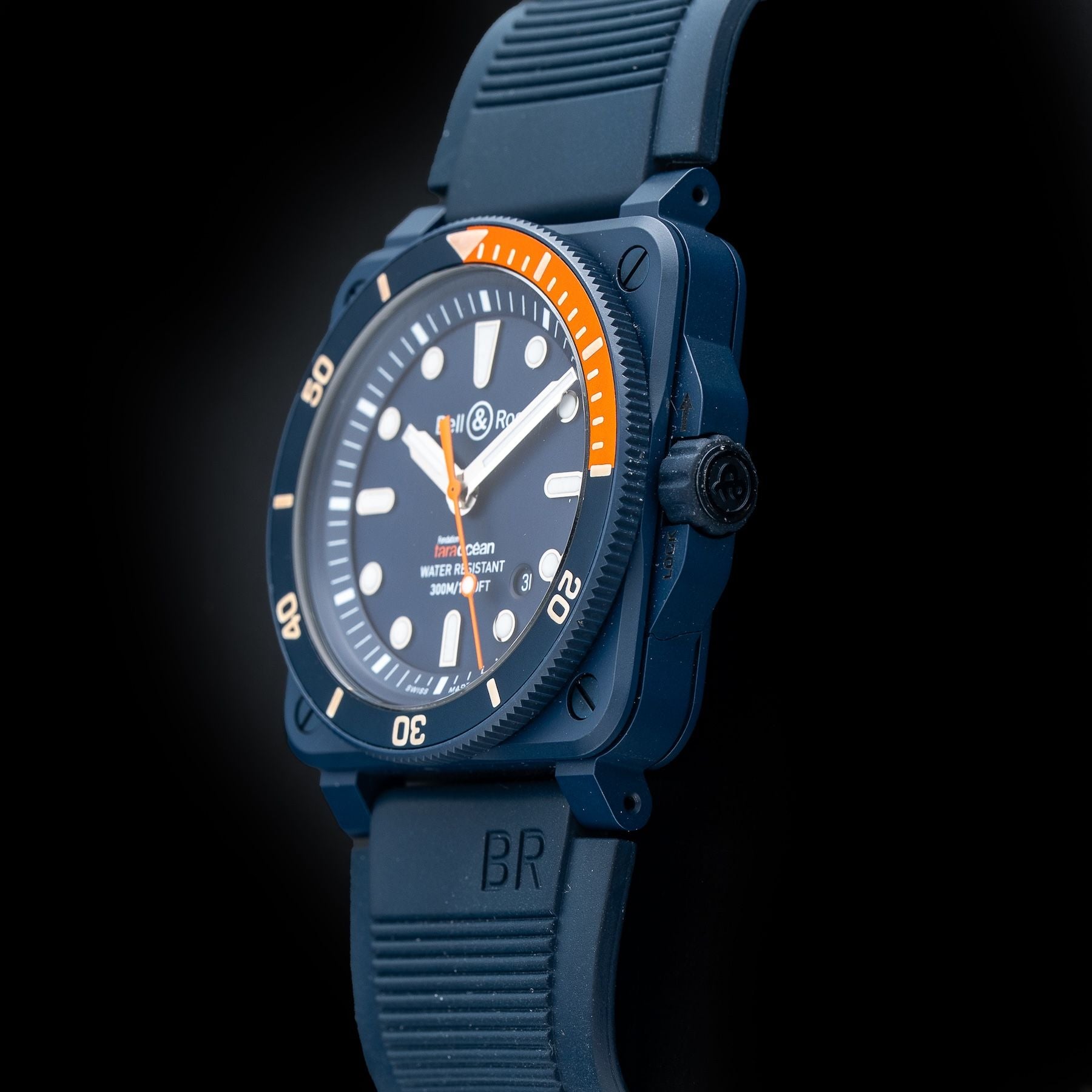 Bell & Ross BR03-92-D-C-10082 Tara Blue Ceramic