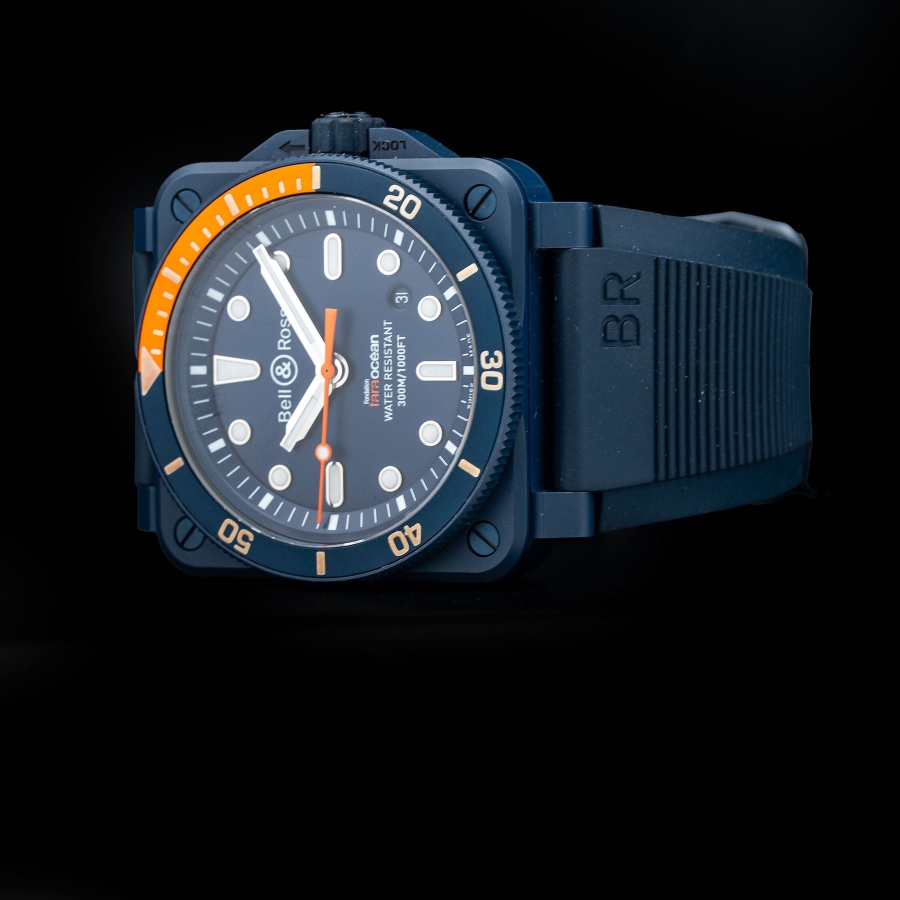 Bell & Ross BR03-92-D-C-10082 Tara Blue Ceramic