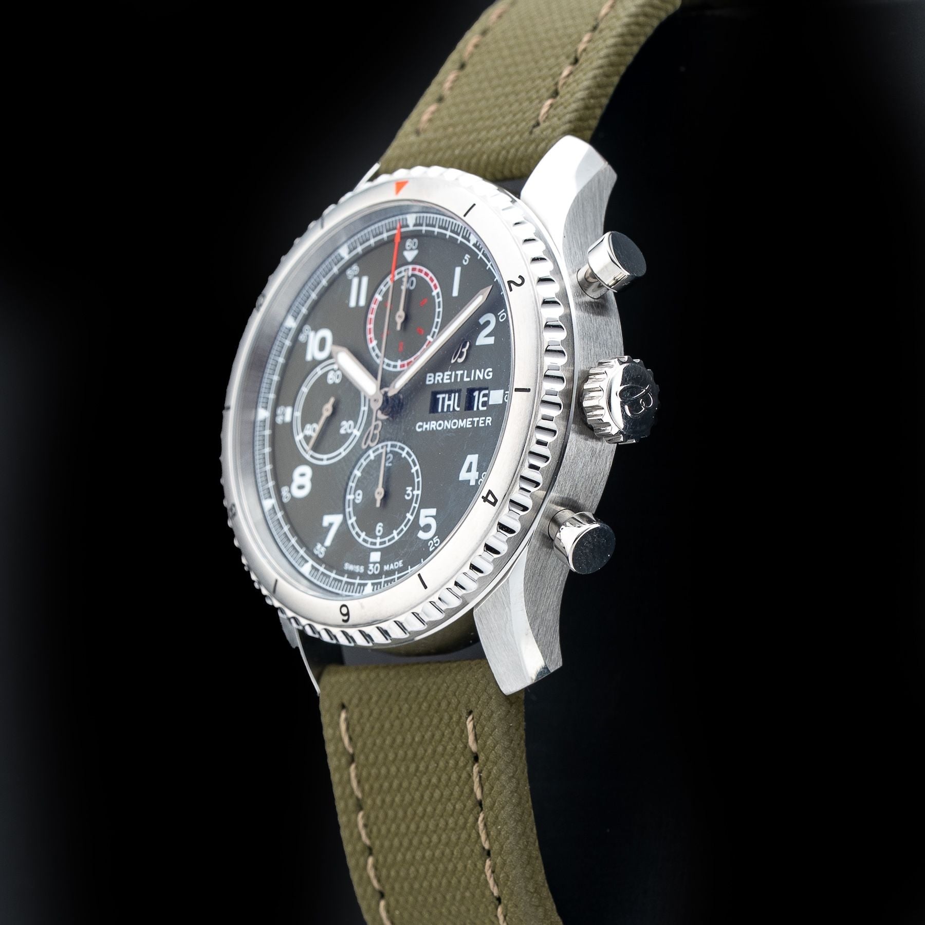 Breitling A133161A1L1X2 Aviator 8 Chronograph 43 Curtiss Warhawk