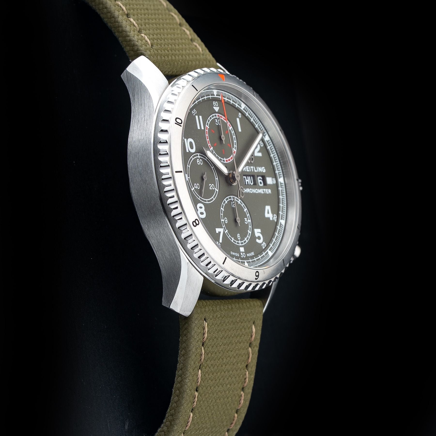 Breitling A133161A1L1X2 Aviator 8 Chronograph 43 Curtiss Warhawk