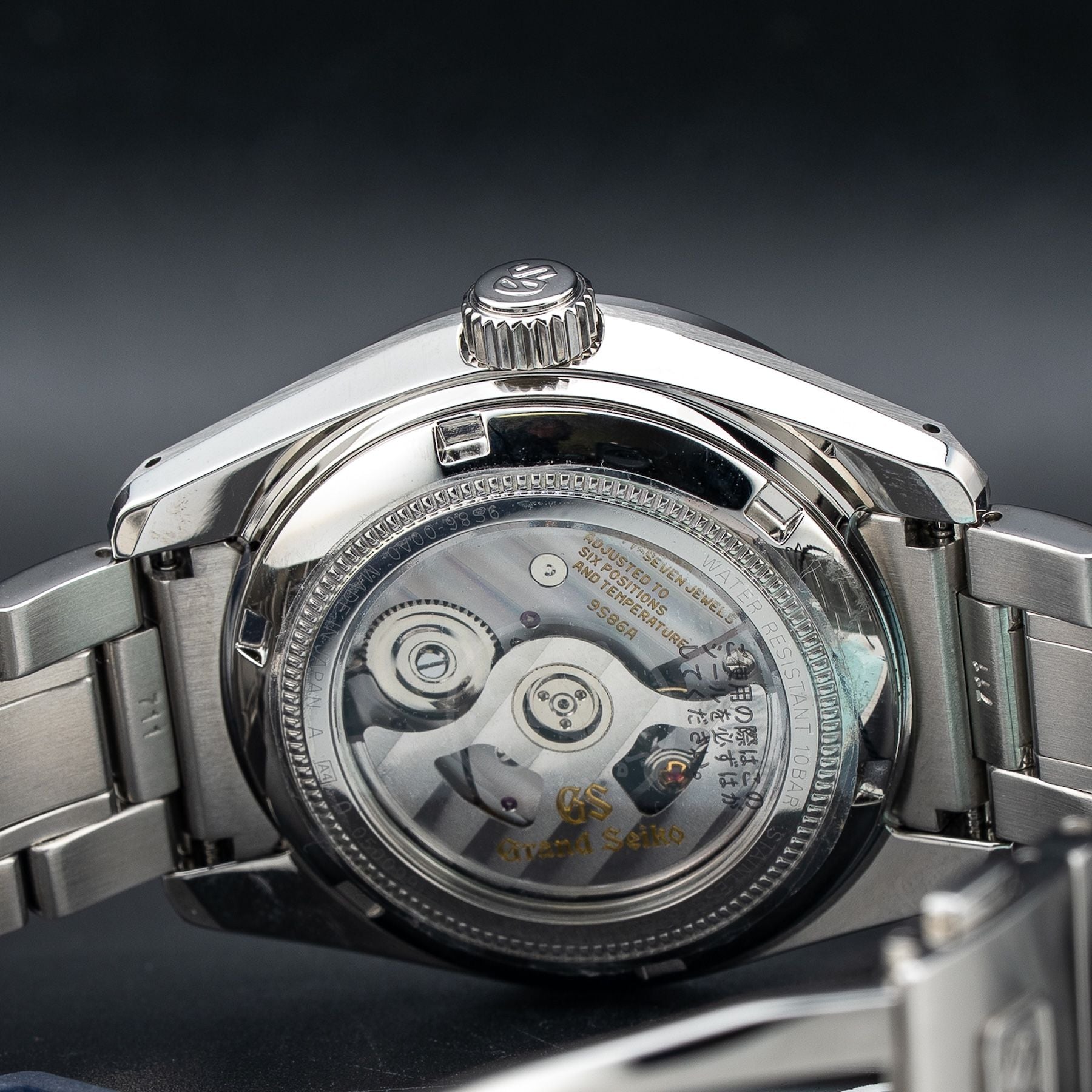Grand Seiko SBGJ203 Hi-Beat GMT Black Dial