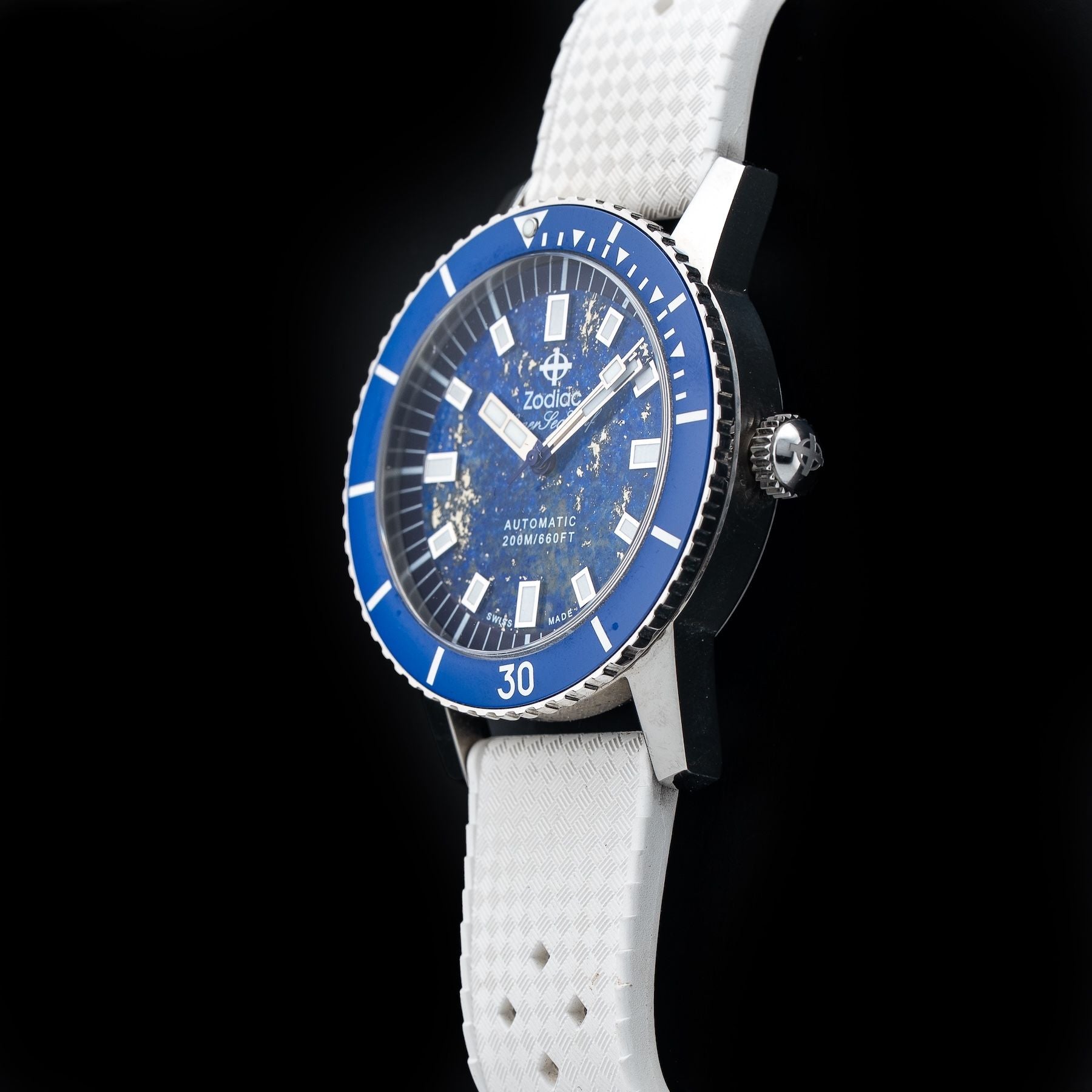 Zodiac ZO9312 Compression Diver Blue Lapis Lazuli Dial