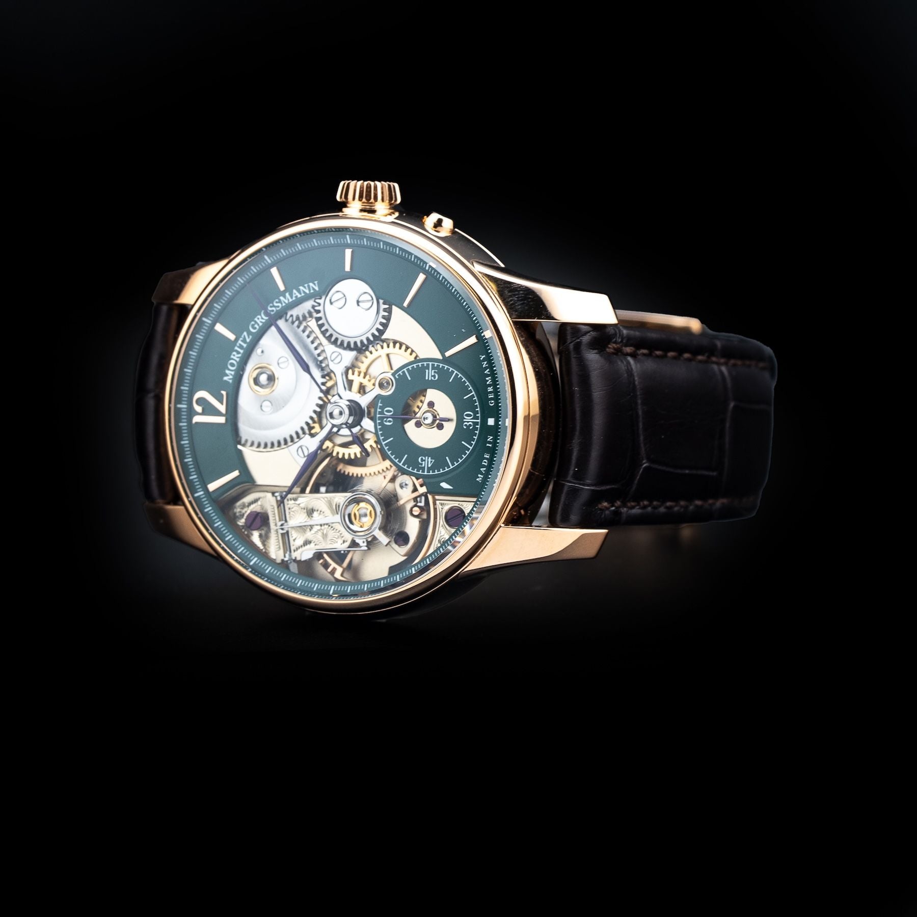 Moritz Grossmann MG-003494 Backpage Green Rose Gold Limited Edition