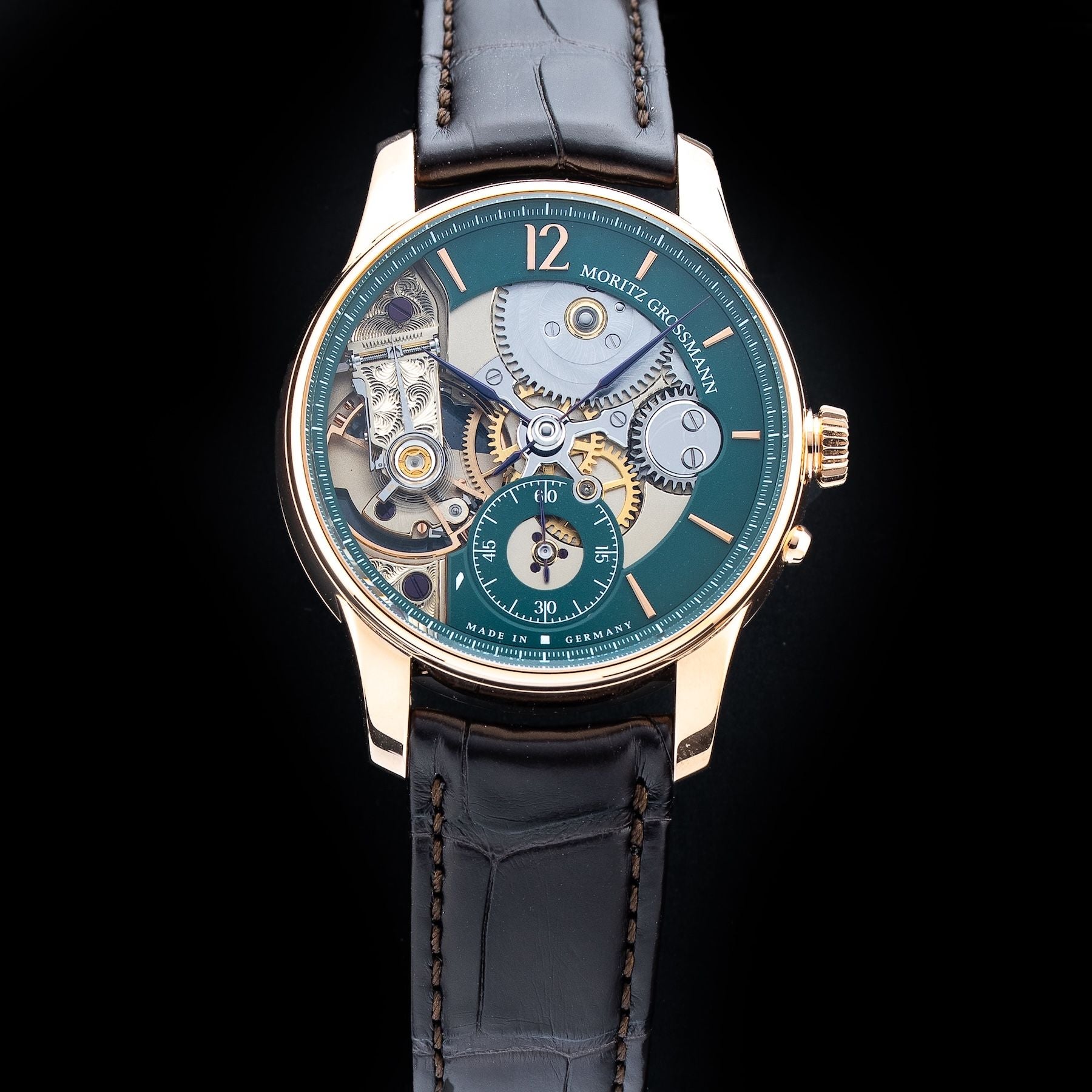 Moritz Grossmann MG-003494 Backpage Green Rose Gold Limited Edition