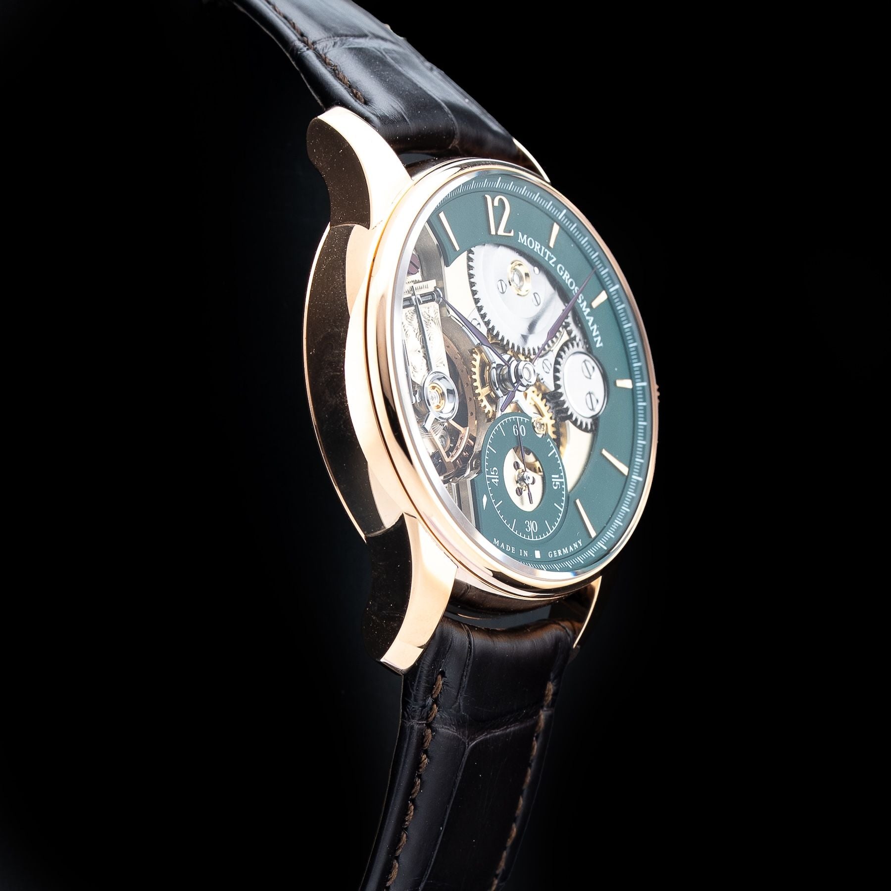 Moritz Grossmann MG-003494 Backpage Green Rose Gold Limited Edition