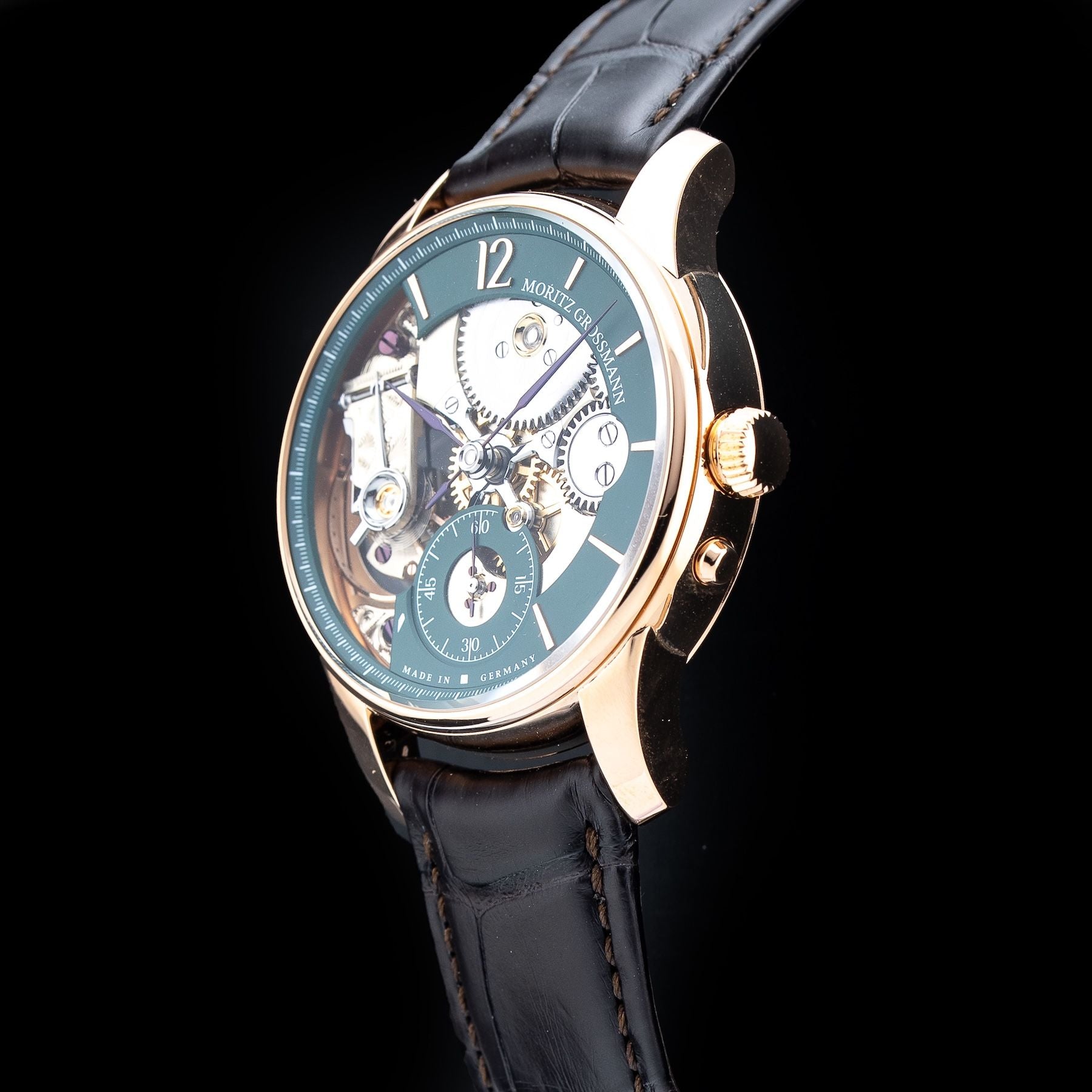 Moritz Grossmann MG-003494 Backpage Green Rose Gold Limited Edition