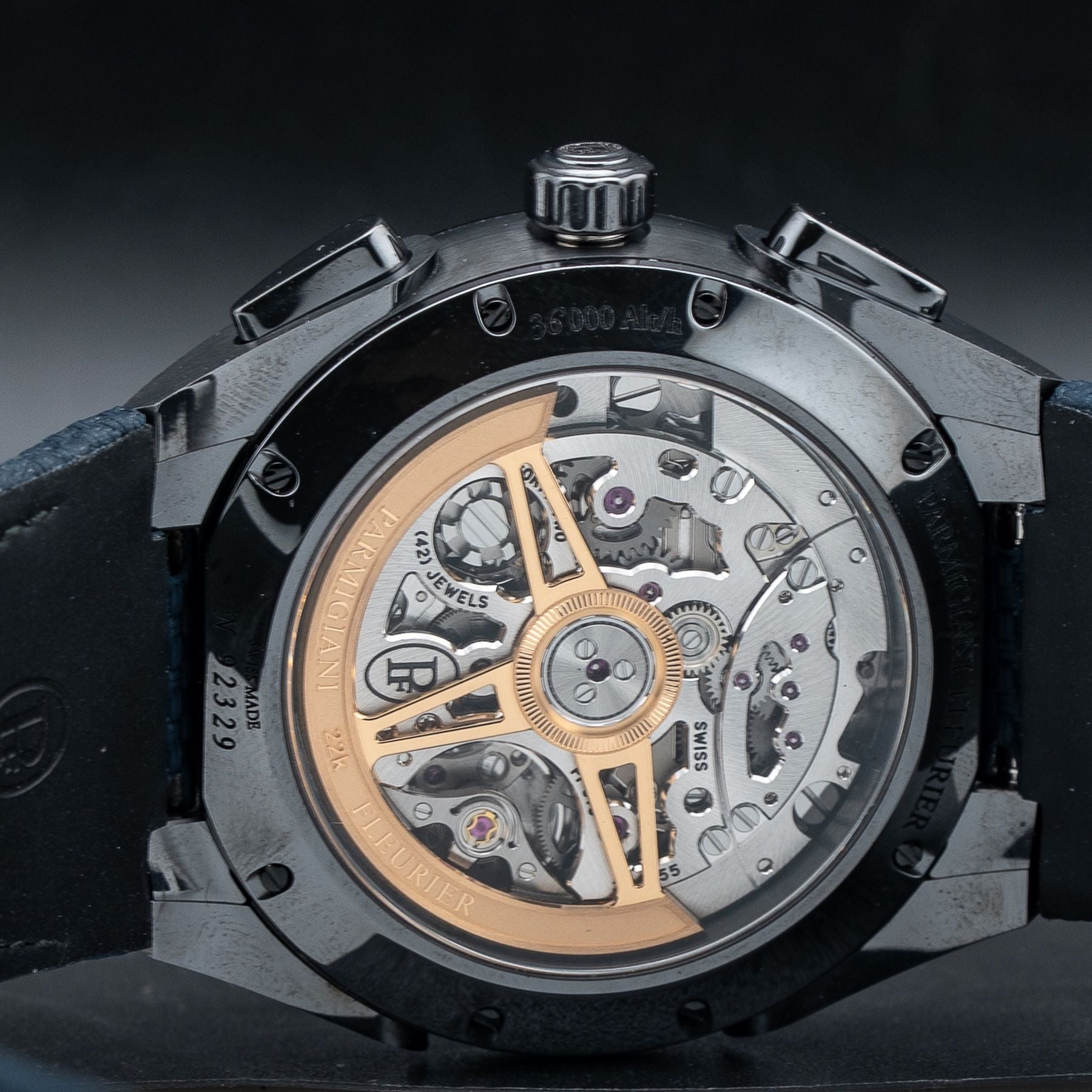 Parmigiani Fleurier PFC931-1020022-400182 Tonda PF Sport Chronograph Ultra-Cermet Milano Blue