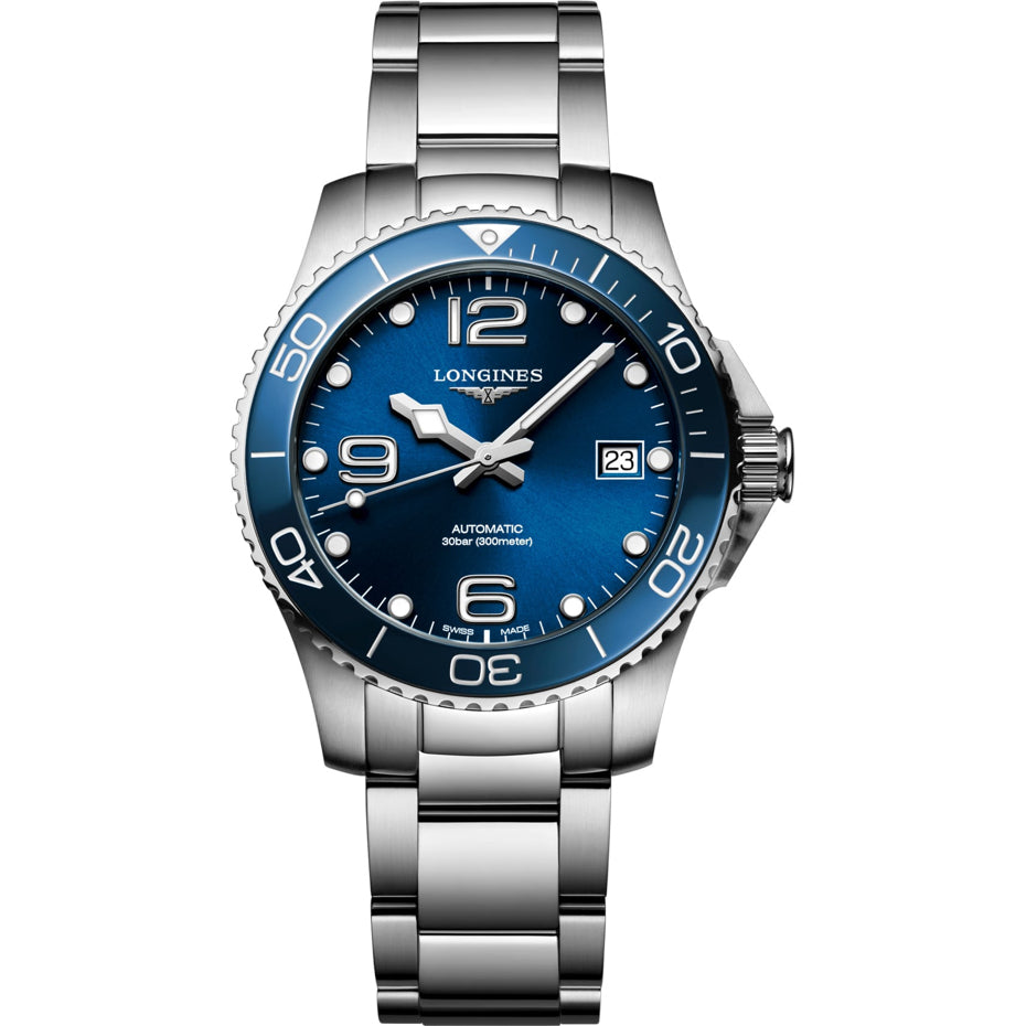 Longines Hydroconquest Sunray Blue Dial on Bracelet L3.780.4.96.6