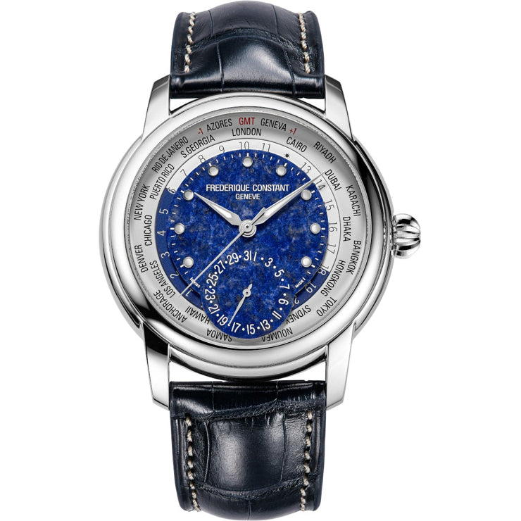 Frederique Constant FC-718LA4H6 Classic Worldtimer Lapis Lazuli Limited Edition