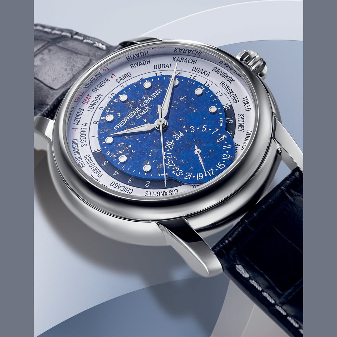 Frederique Constant FC-718LA4H6 Classic Worldtimer Lapis Lazuli Limited Edition