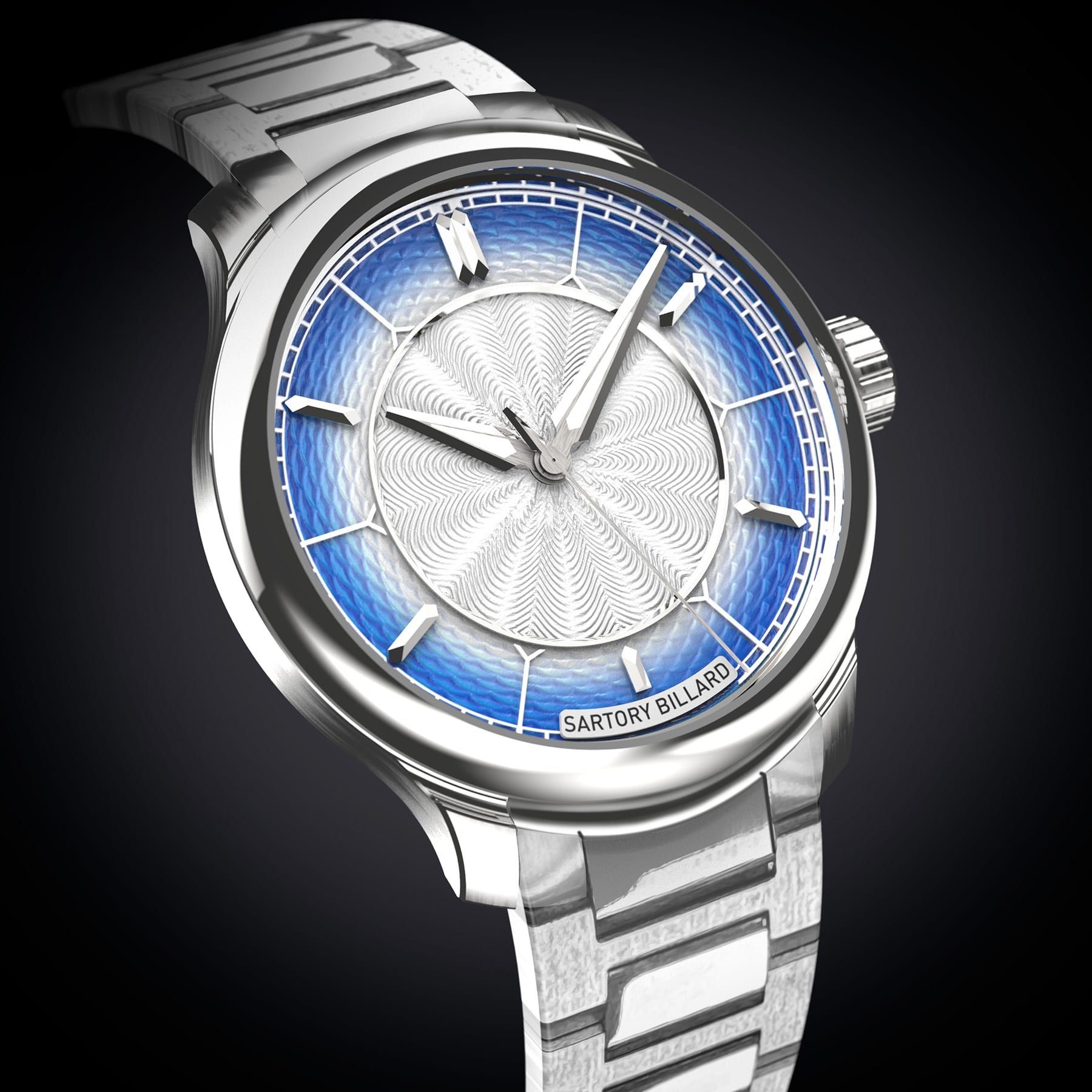 Sartory Billard SB04-E Exquisite Blue Guilloché