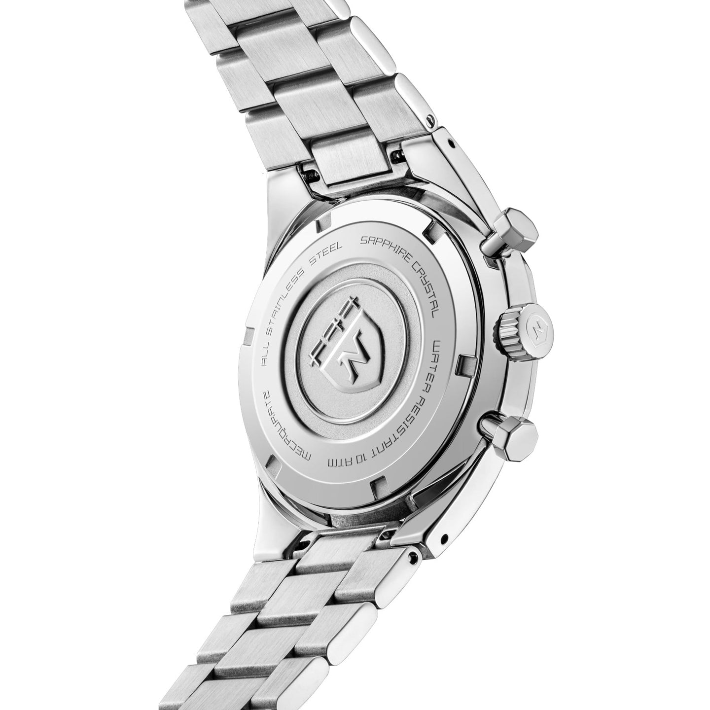 Nivada Grenchen 68001Q77 F77 Chrono Mecaquartz Grey 38mm