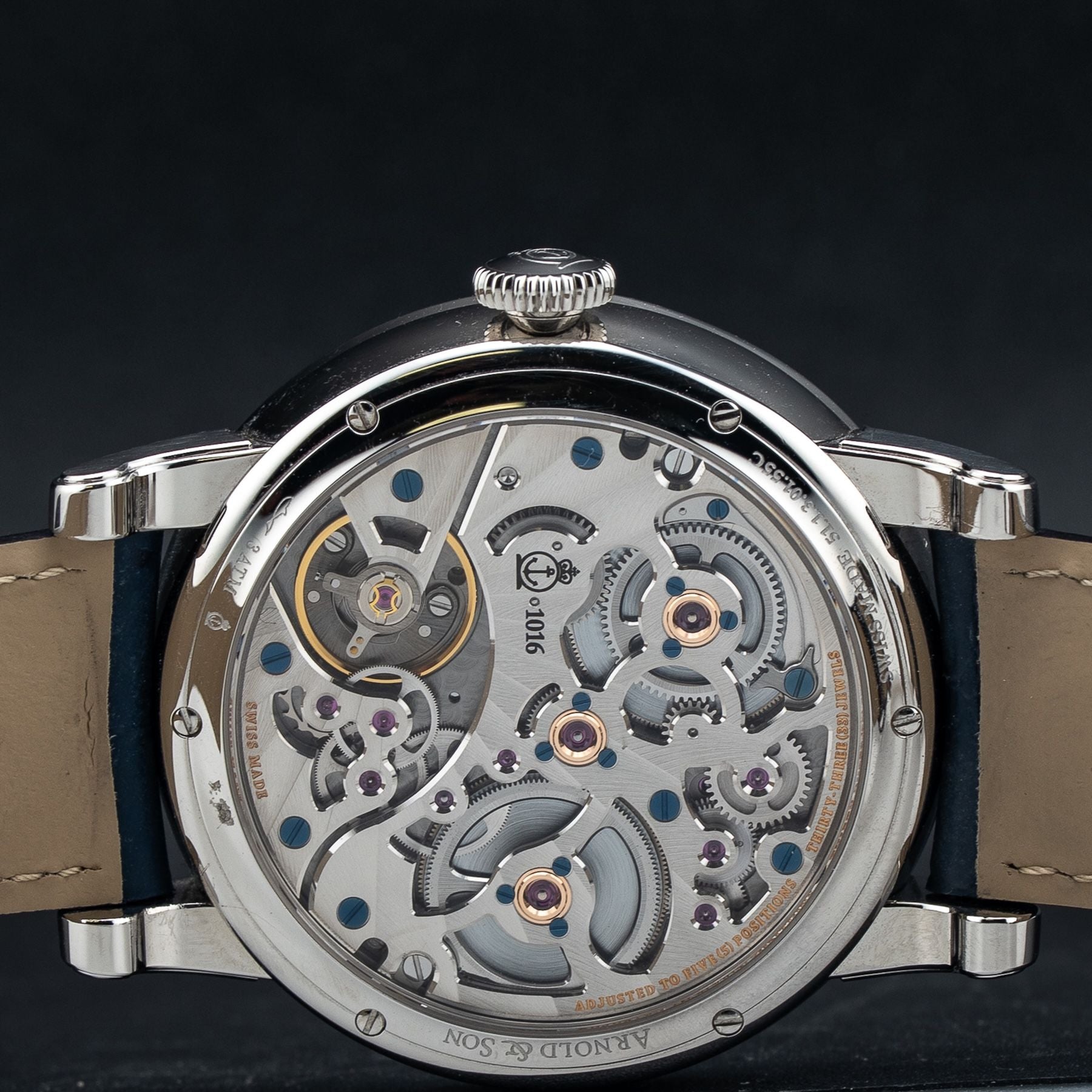 Arnold & Son 1EDAS.U01A.D1365 Eight-Day Royal Navy Blue Dial