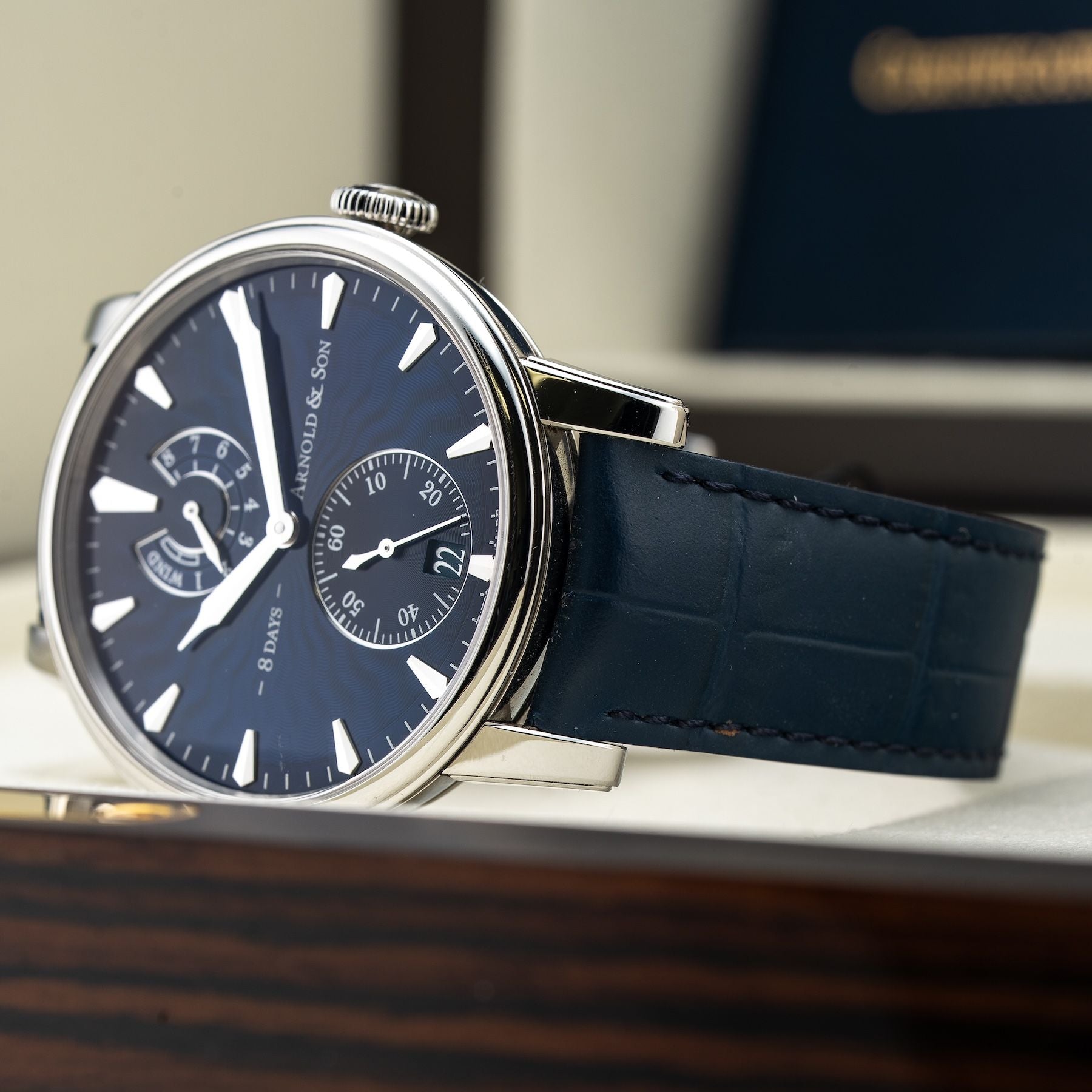 Arnold & Son 1EDAS.U01A.D1365 Eight-Day Royal Navy Blue Dial