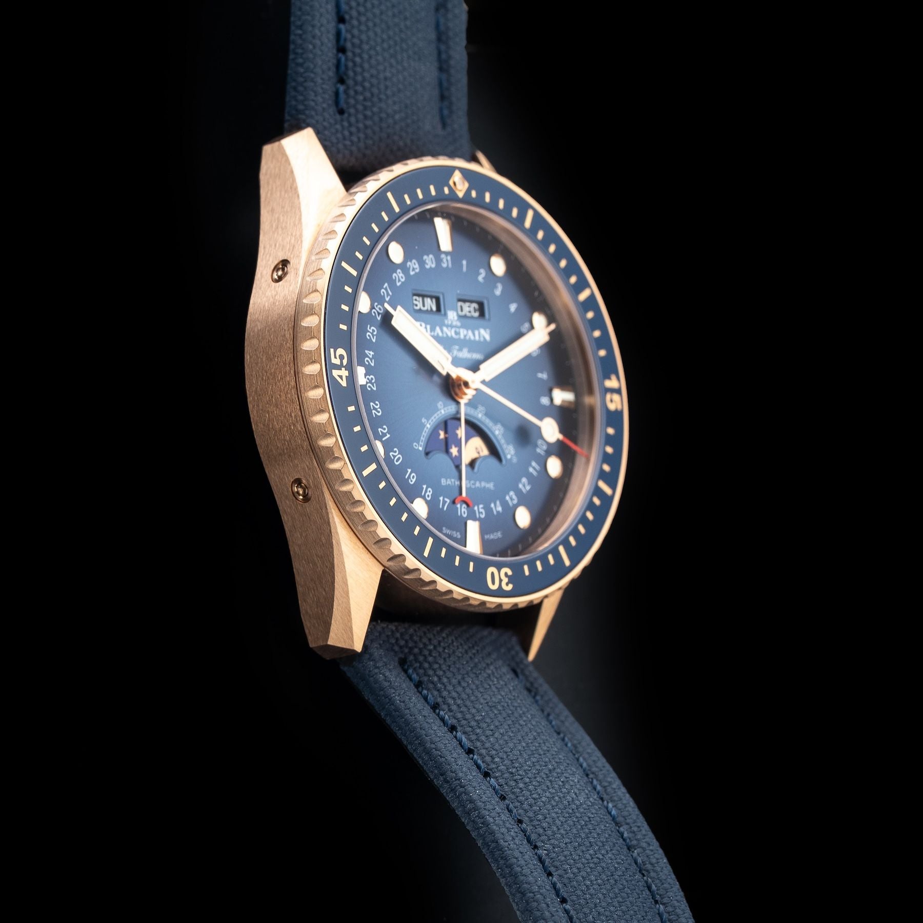 Blancpain Fifty Fathoms Bathyscaphe Complete Calendar Gold 5054 3640 O52B