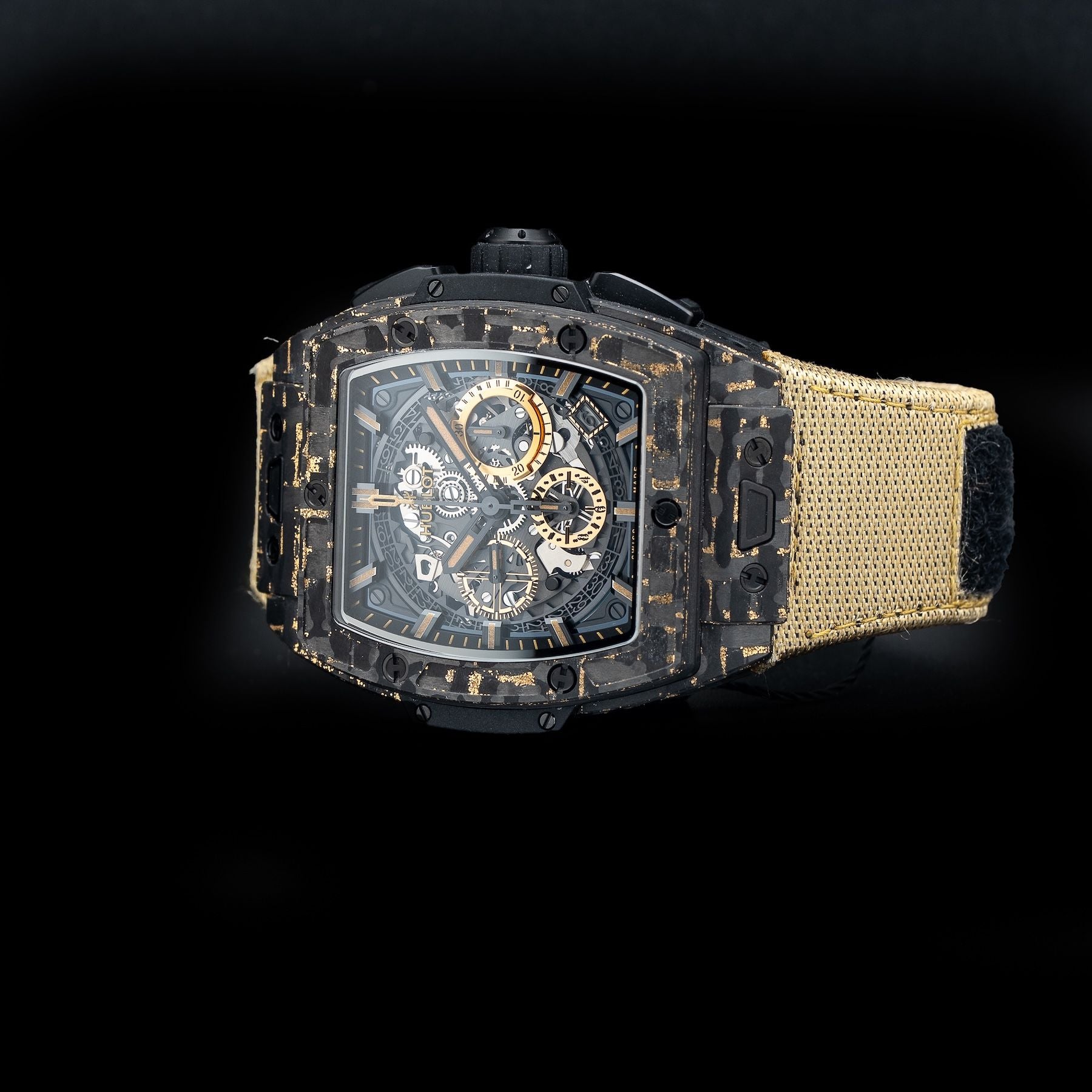 Hublot Spirit Of Big Bang Carbon Gold Tiger 42mm 642.QX.0113.RX.TIG22