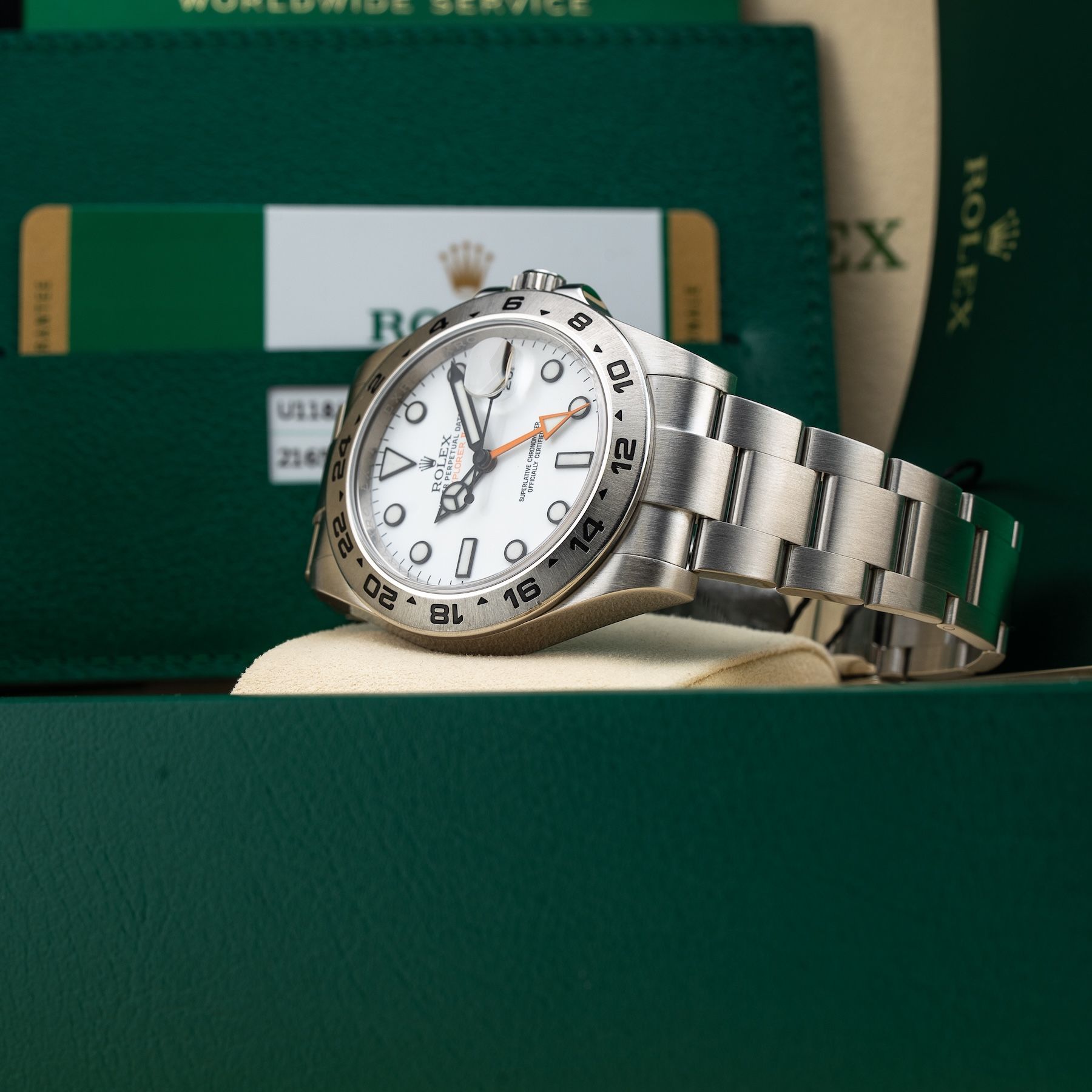 Rolex Explorer II 216570-0001 Polar White Dial
