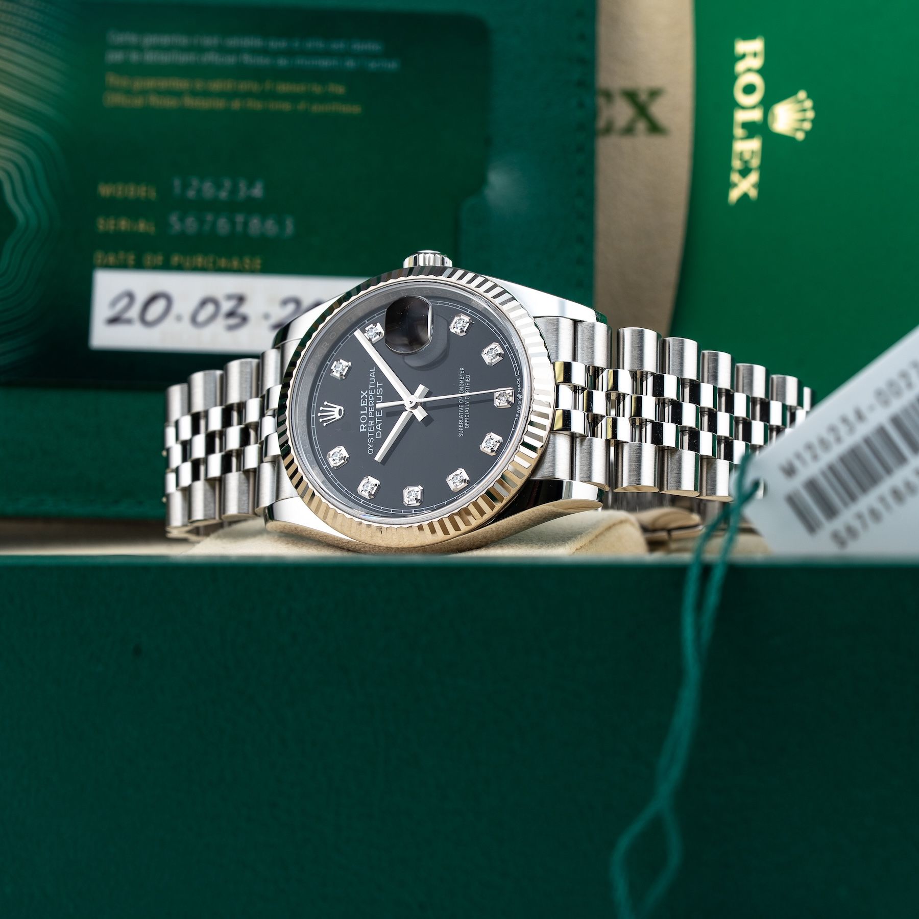 Rolex Datejust 36 126234-0027 Oyster Perpetual