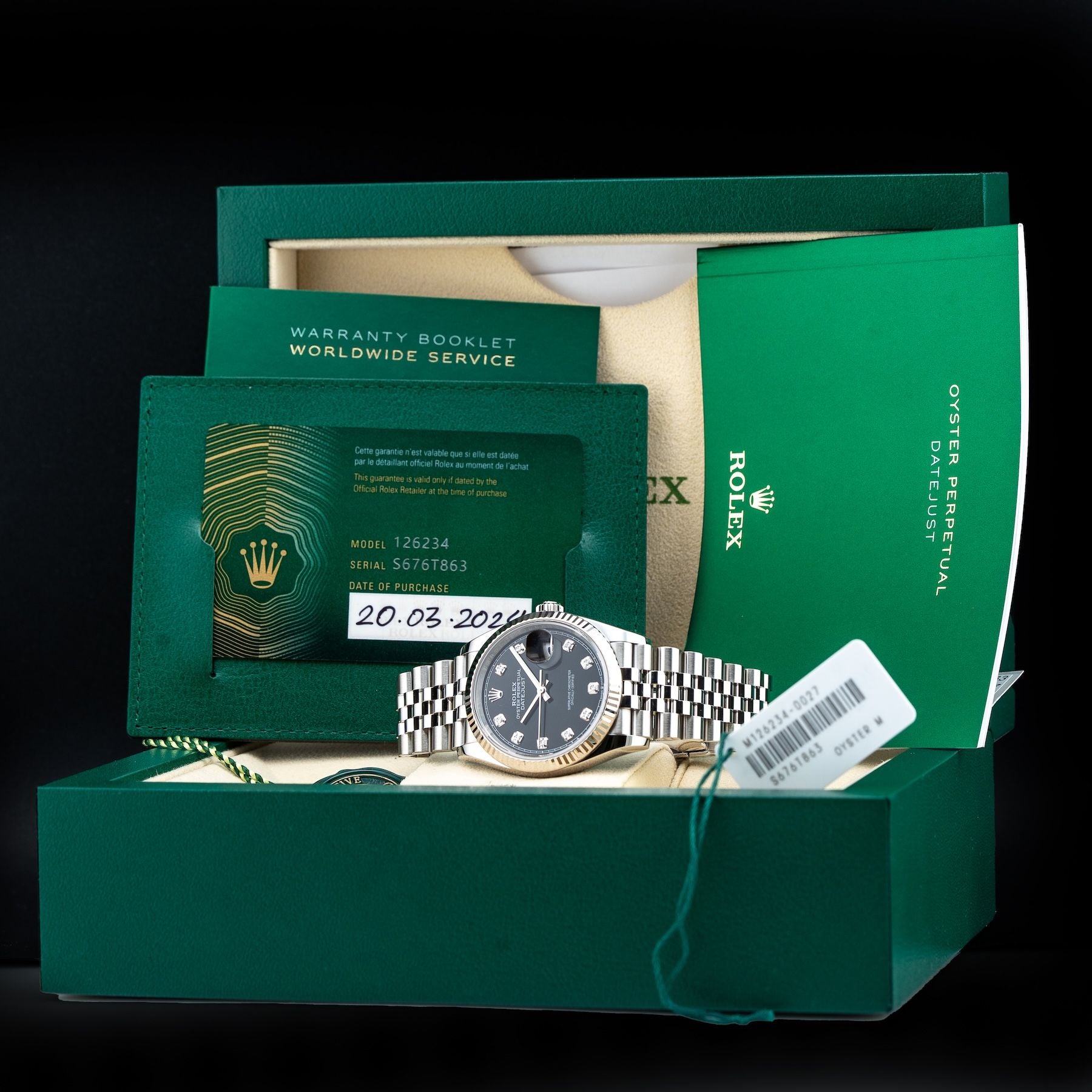Rolex Datejust 36 126234-0027 Oyster Perpetual