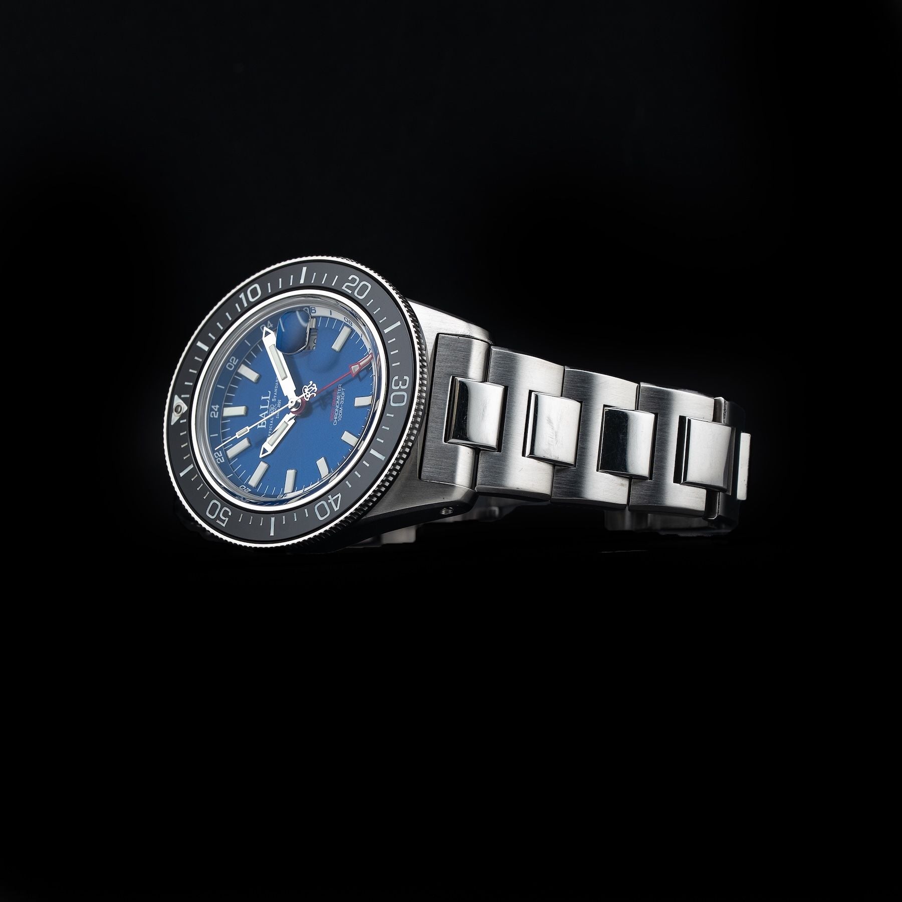 Ball Engineer III Hurricane Hunters 40mm Ceramic Elapsed Time Bezel Blue