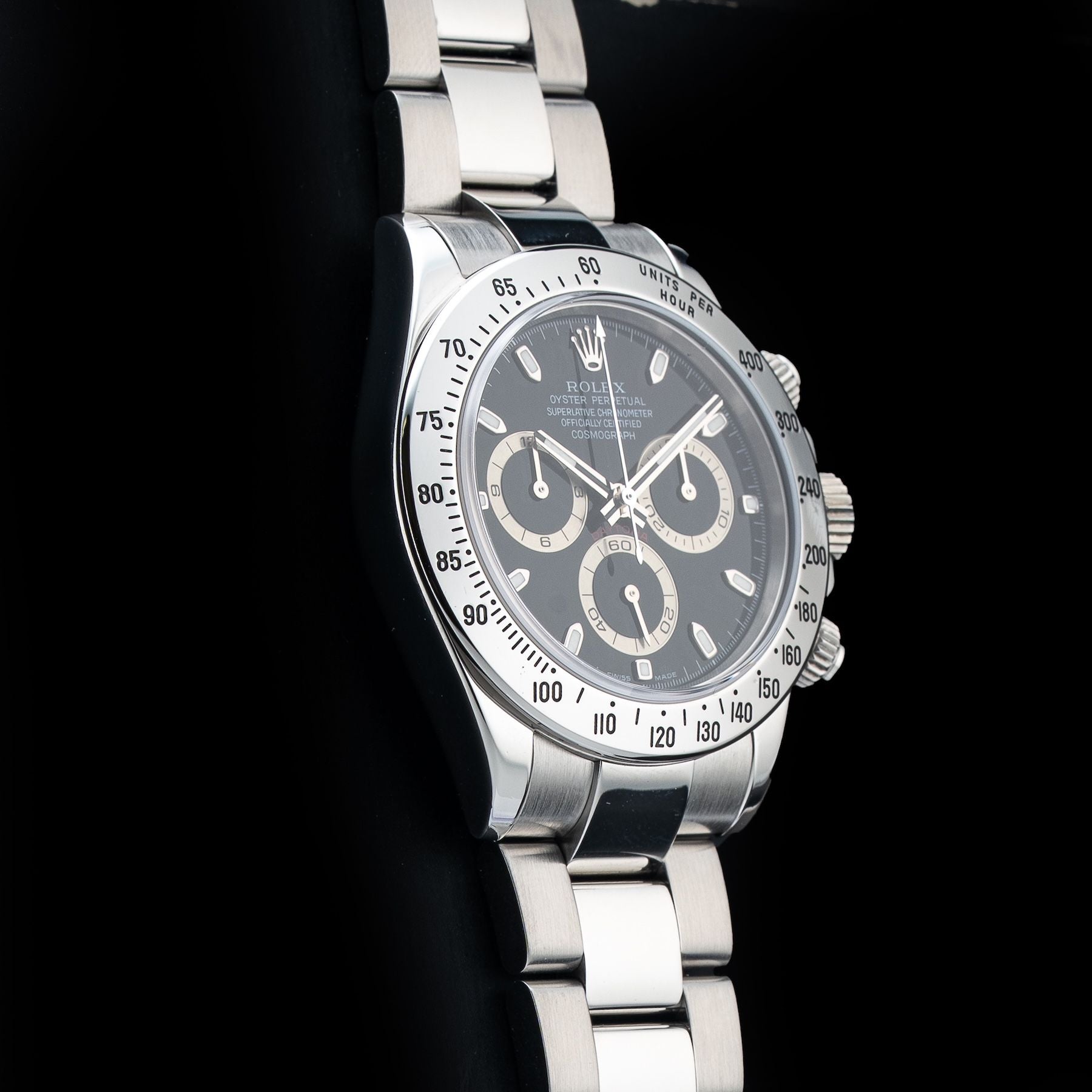 Rolex 116520A30B7849 Cosmograph Daytona Black Dial