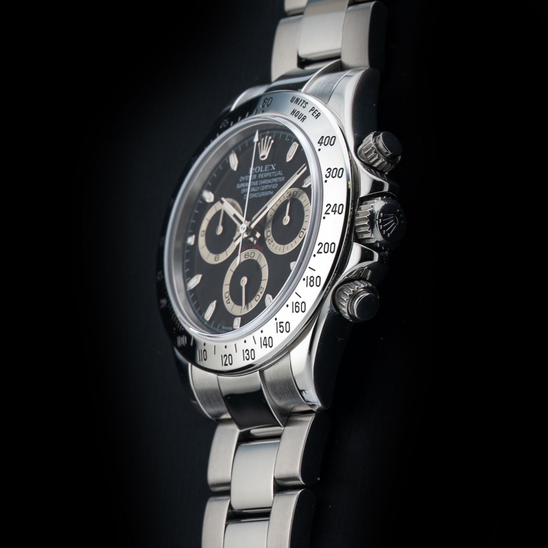 Rolex 116520A30B7849 Cosmograph Daytona Black Dial