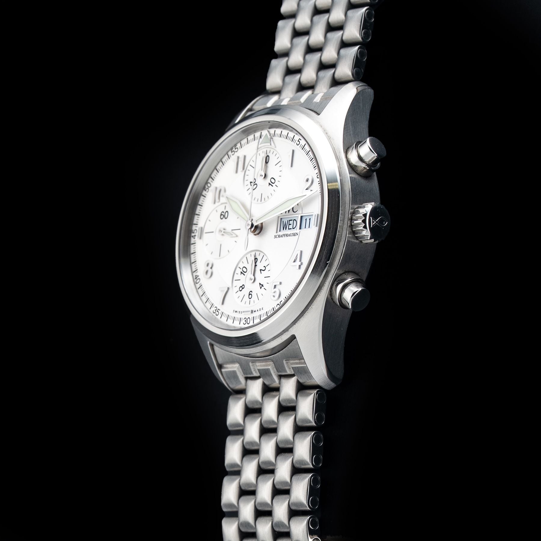 IWC IW370628 Pilot Chronograph White Dial