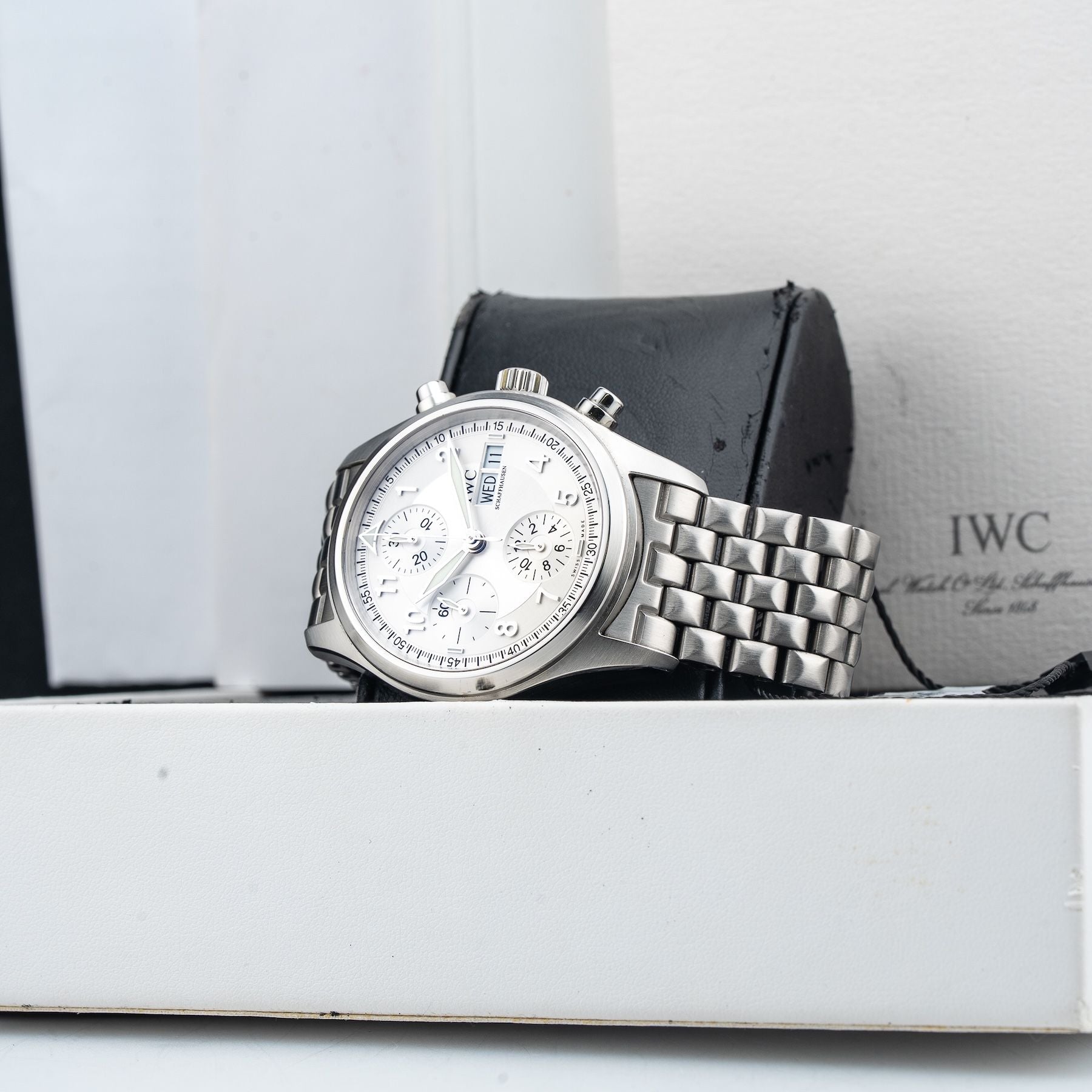 IWC IW370628 Pilot Chronograph White Dial