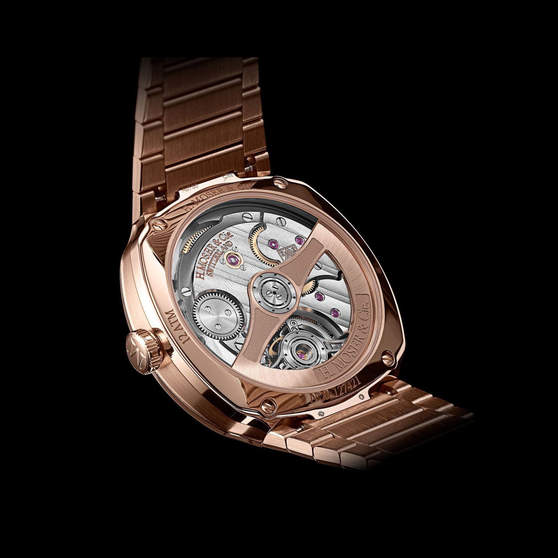 H. Moser & Cie. 6805-0412 Streamliner Tourbillon Rose Gold Vantablack