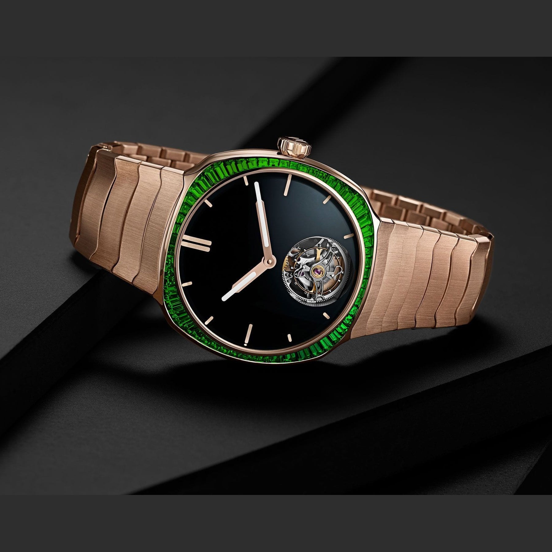 H. Moser & Cie. 6805-0412 Streamliner Tourbillon Rose Gold Vantablack