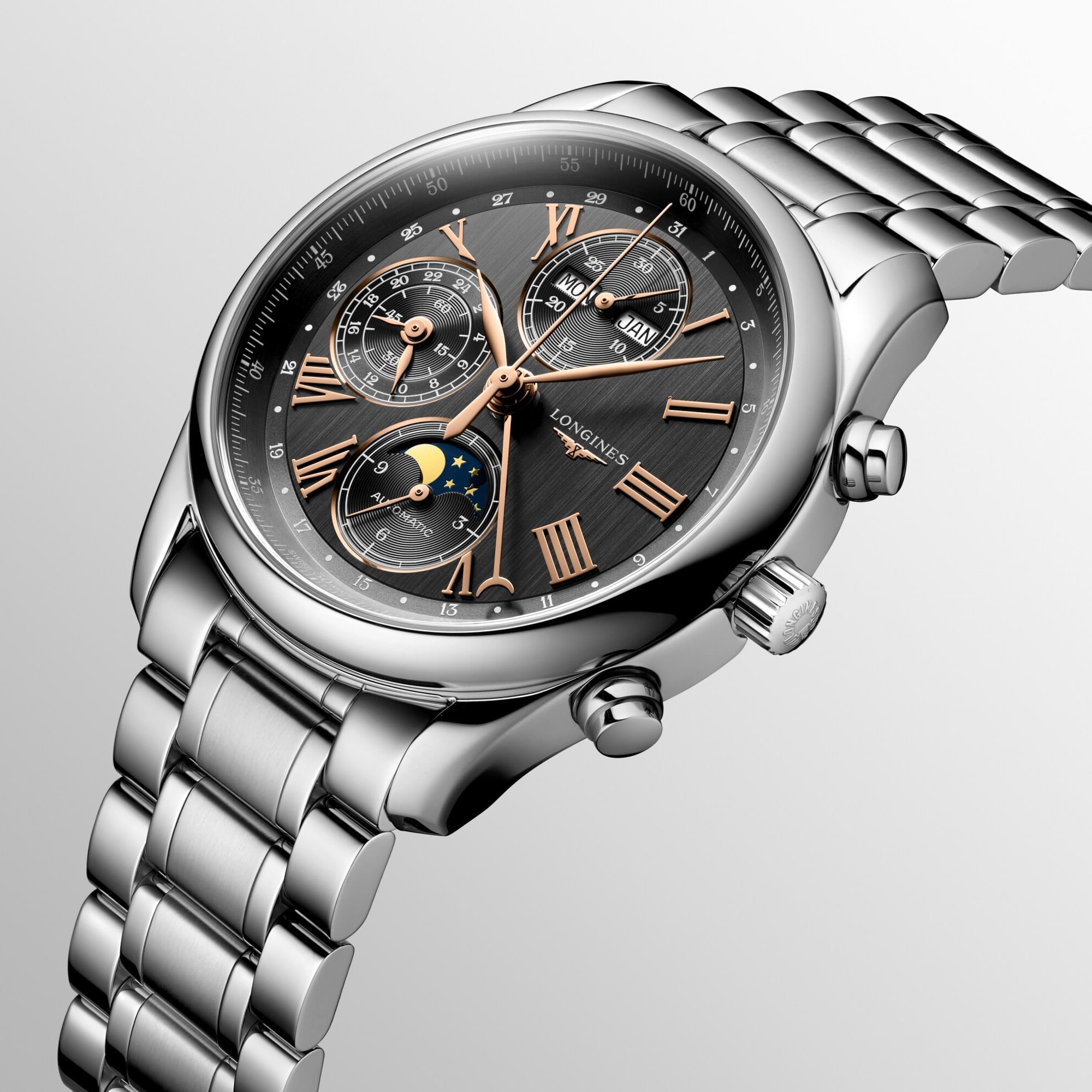 Longines L2.673.4.61.6 Master Collection Chrono Moonphase