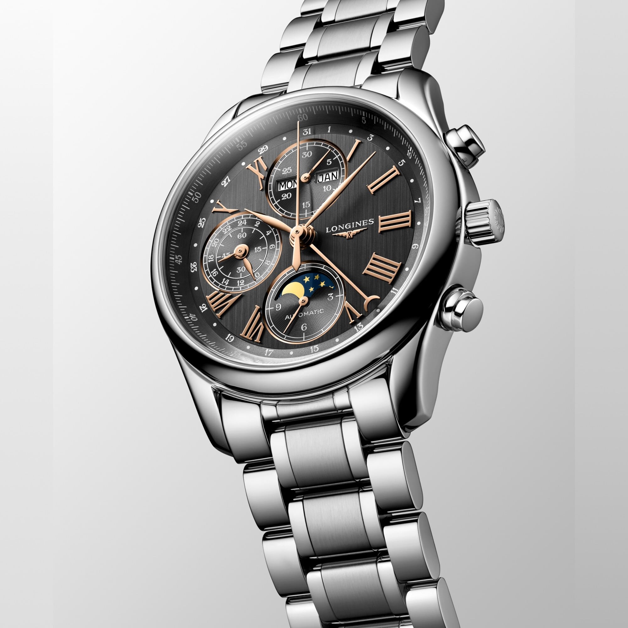 Longines L2.673.4.61.6 Master Collection Chrono Moonphase