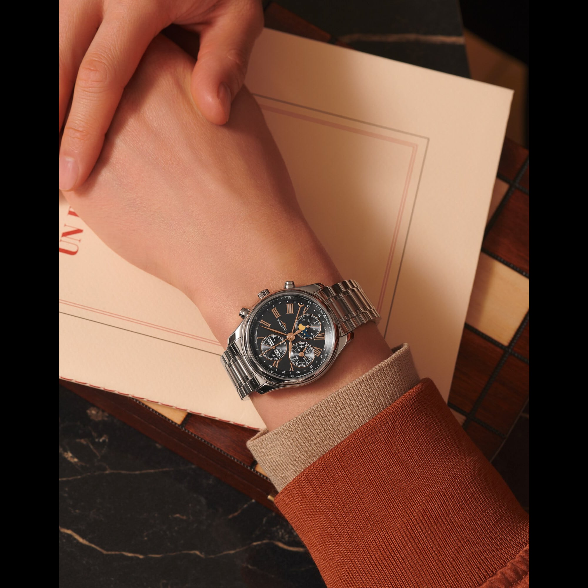 Longines L2.673.4.61.6 Master Collection Chrono Moonphase